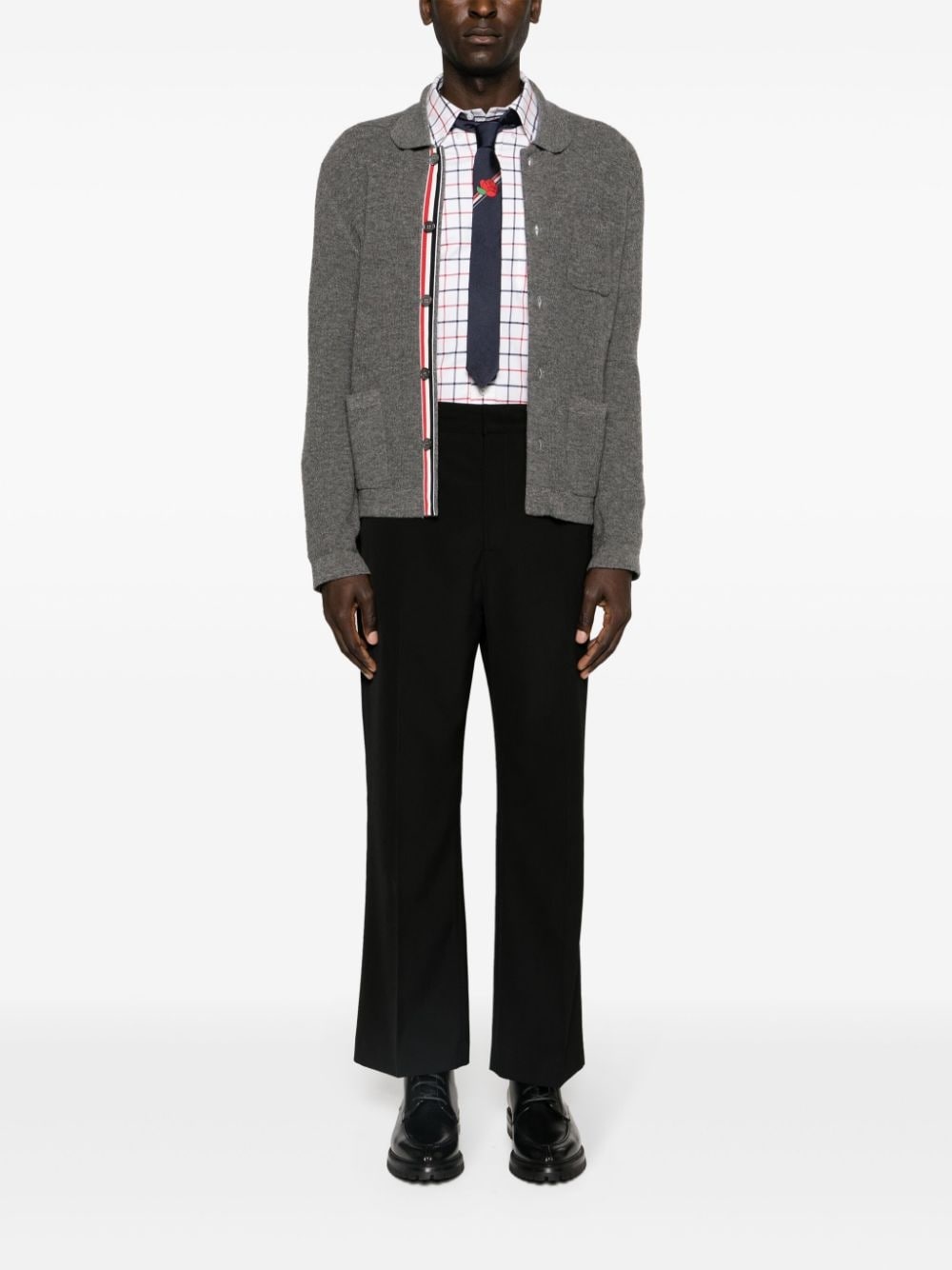 tattersall-checked cotton shirt - 2