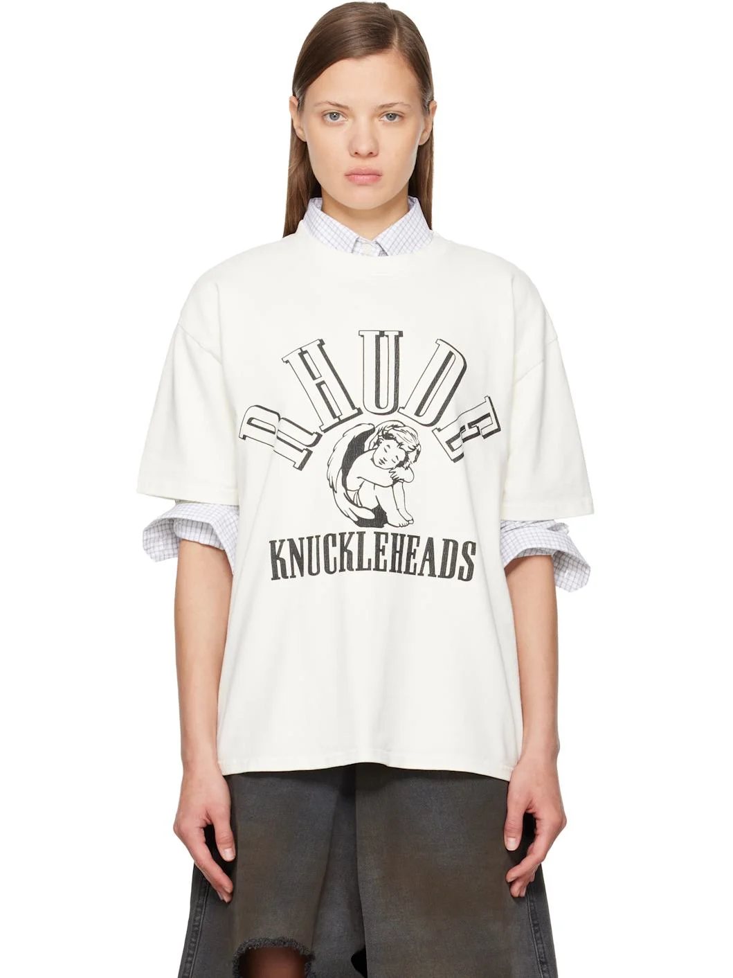 White 'Knuckleheads' T-shirt - 1