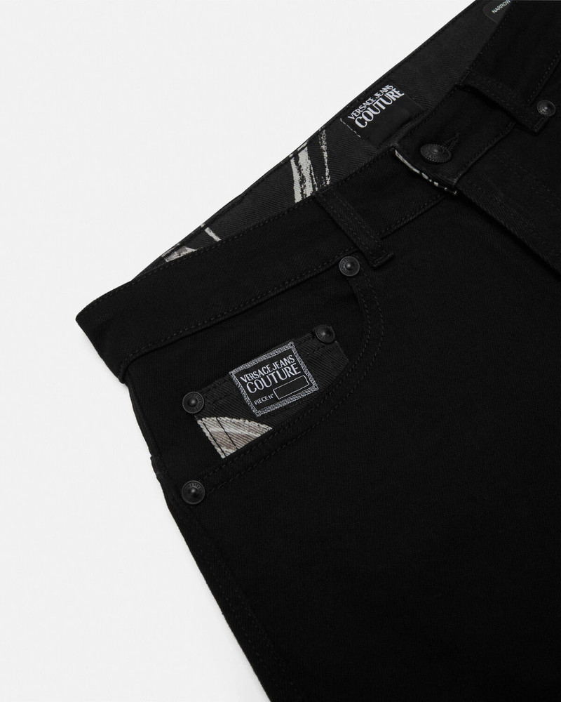 VERSACE JEANS COUTURE Outline Barocco Narrow-Fit Jeans outlook