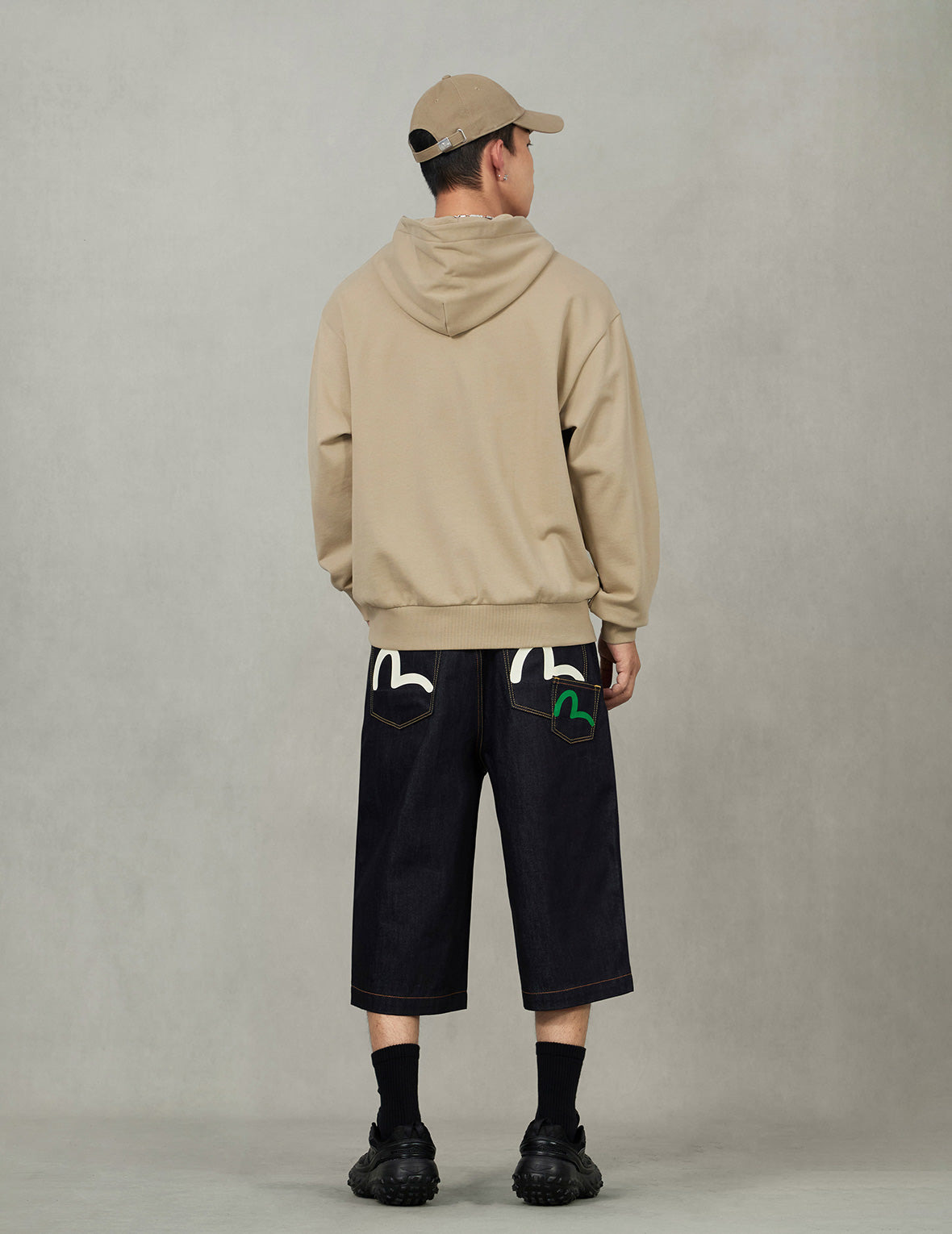 Seagull Print Relax Fit Hoodie - 5
