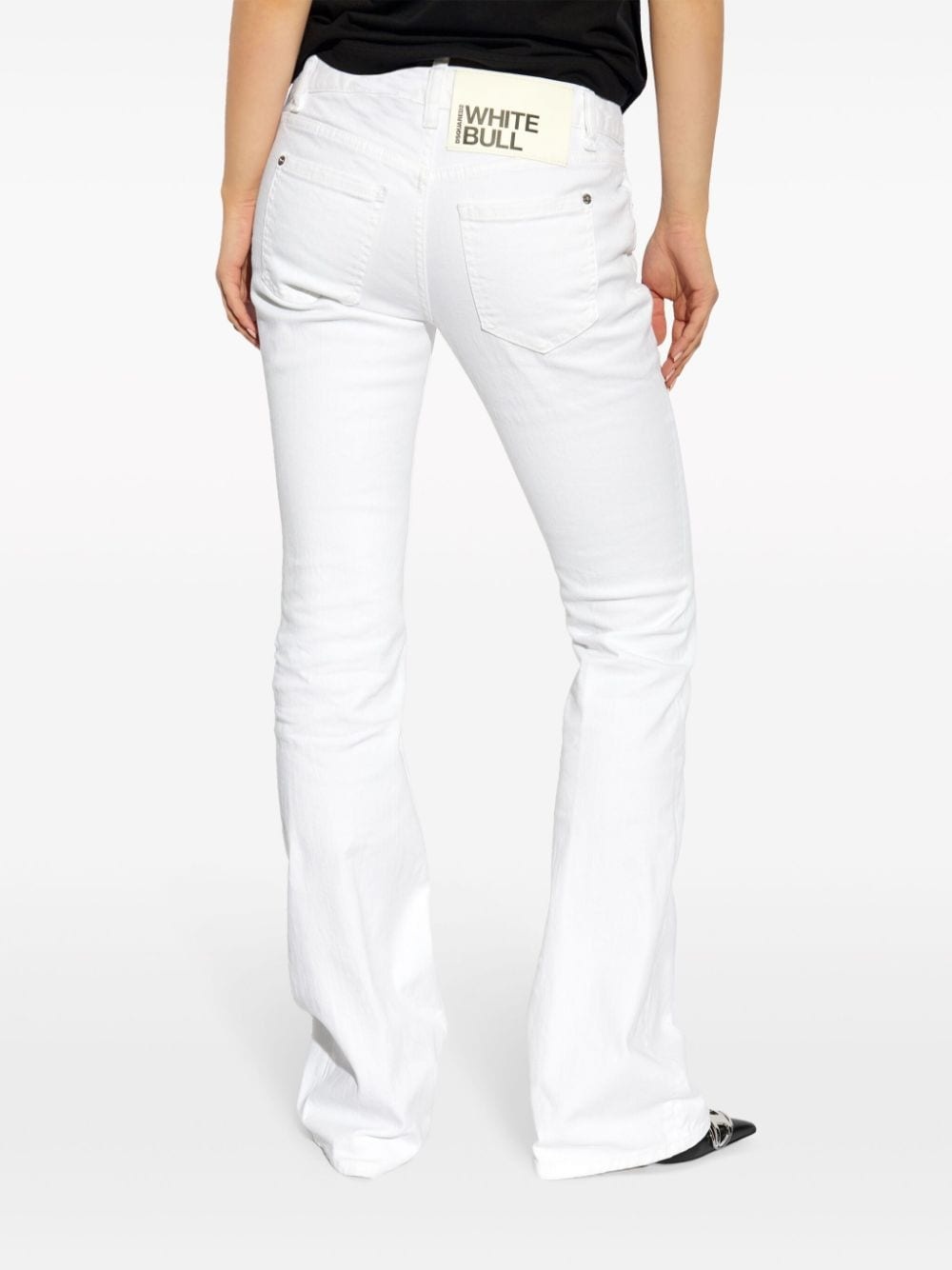 logo patch jeans - 4