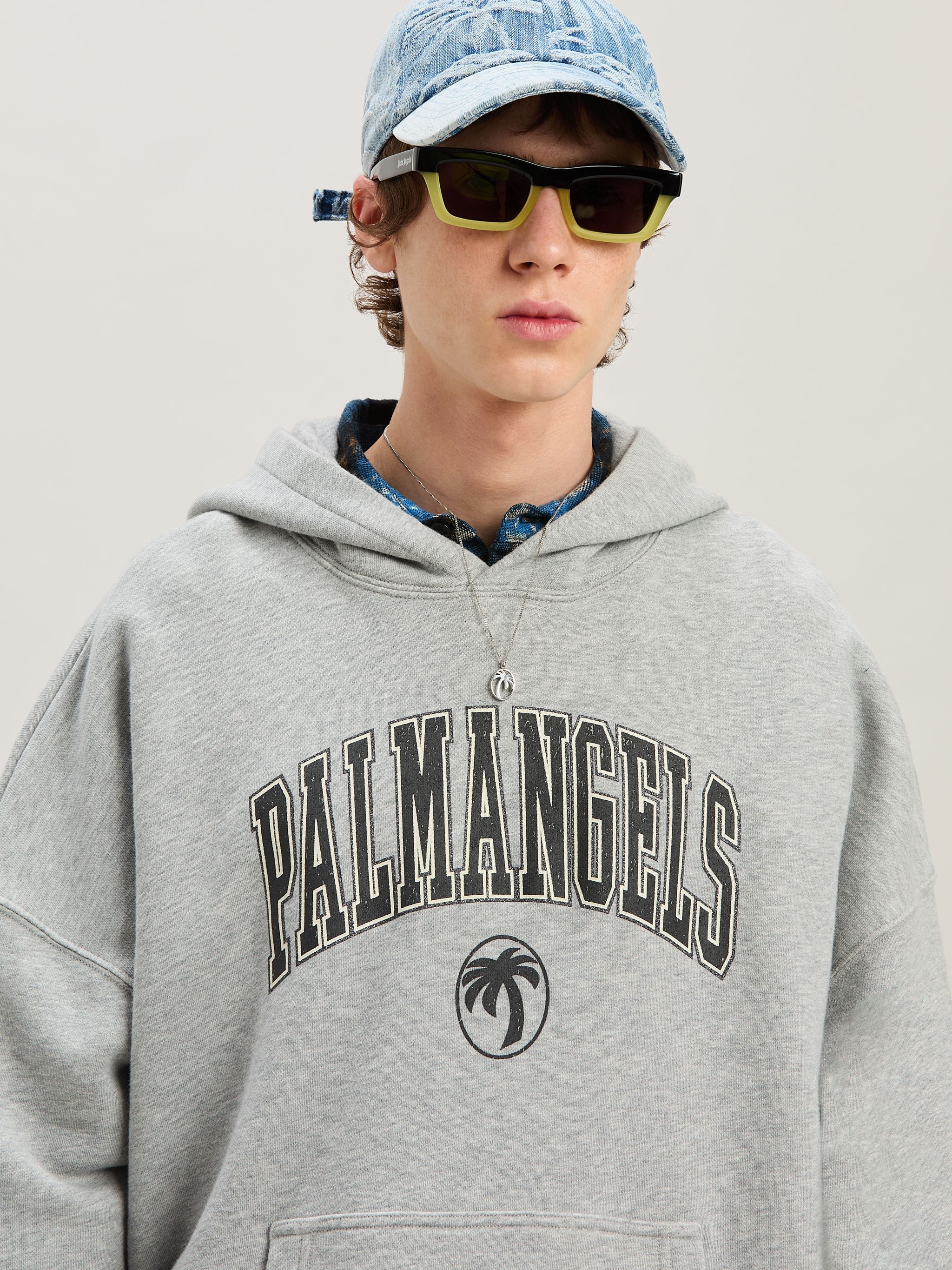 Palm Angels College logo Hoodie | REVERSIBLE