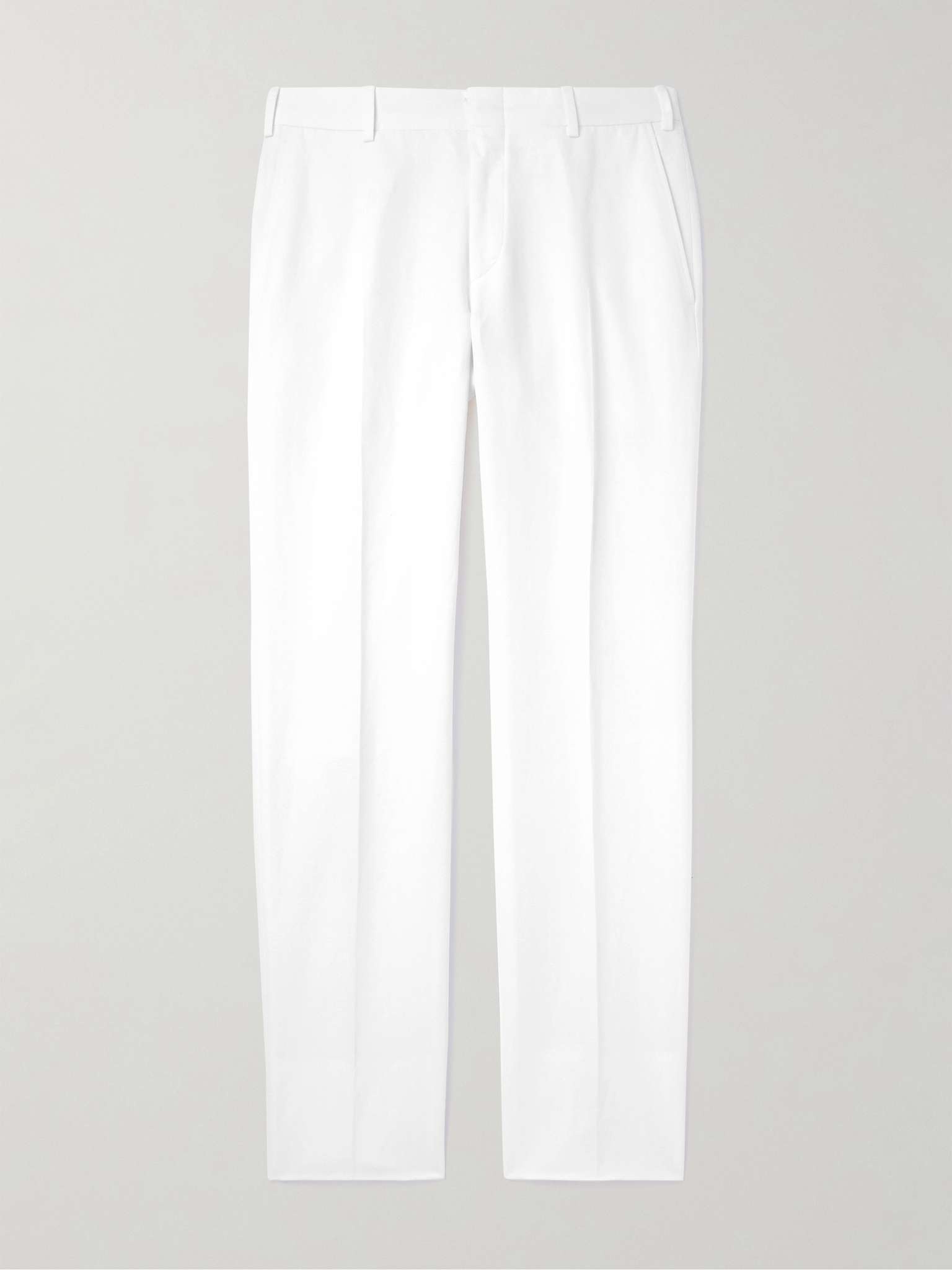 Pienza Straight-Leg Linen and Cotton-Blend Trousers - 1