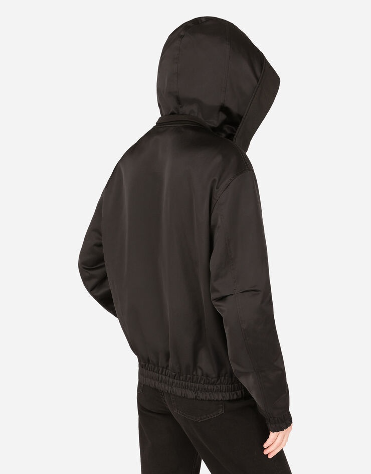 Technical gabardine jacket with hood - 5