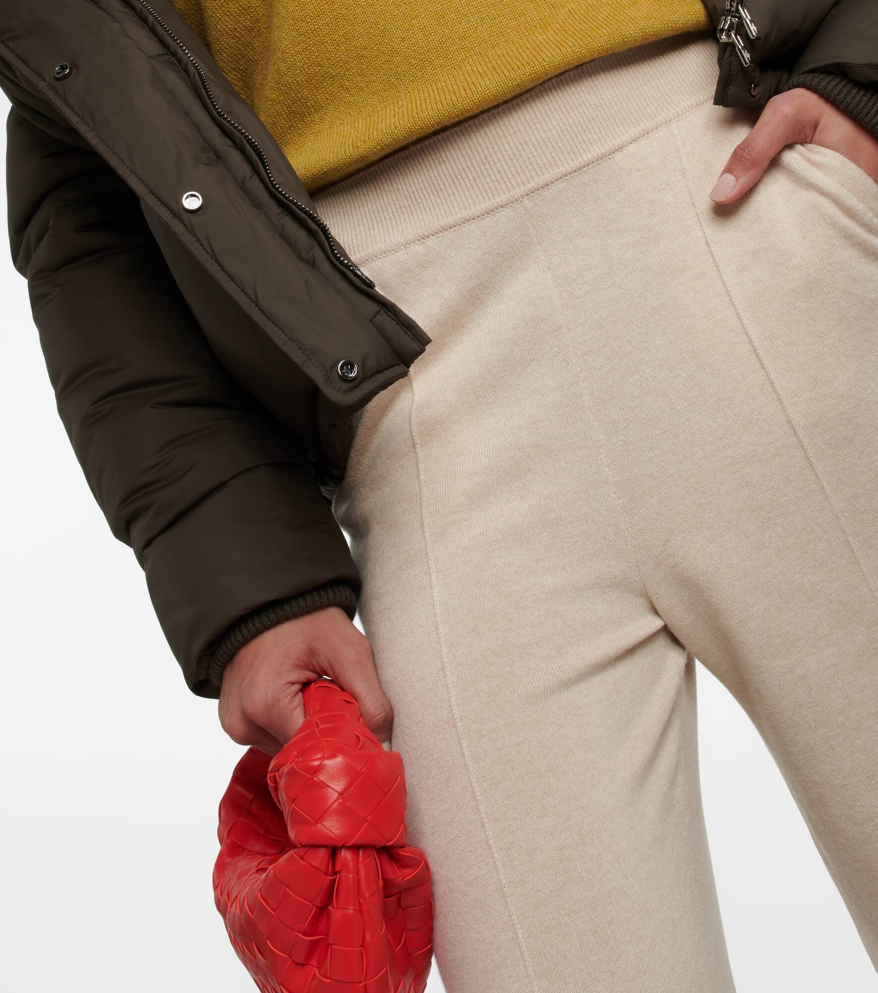 Cashmere straight pants - 4