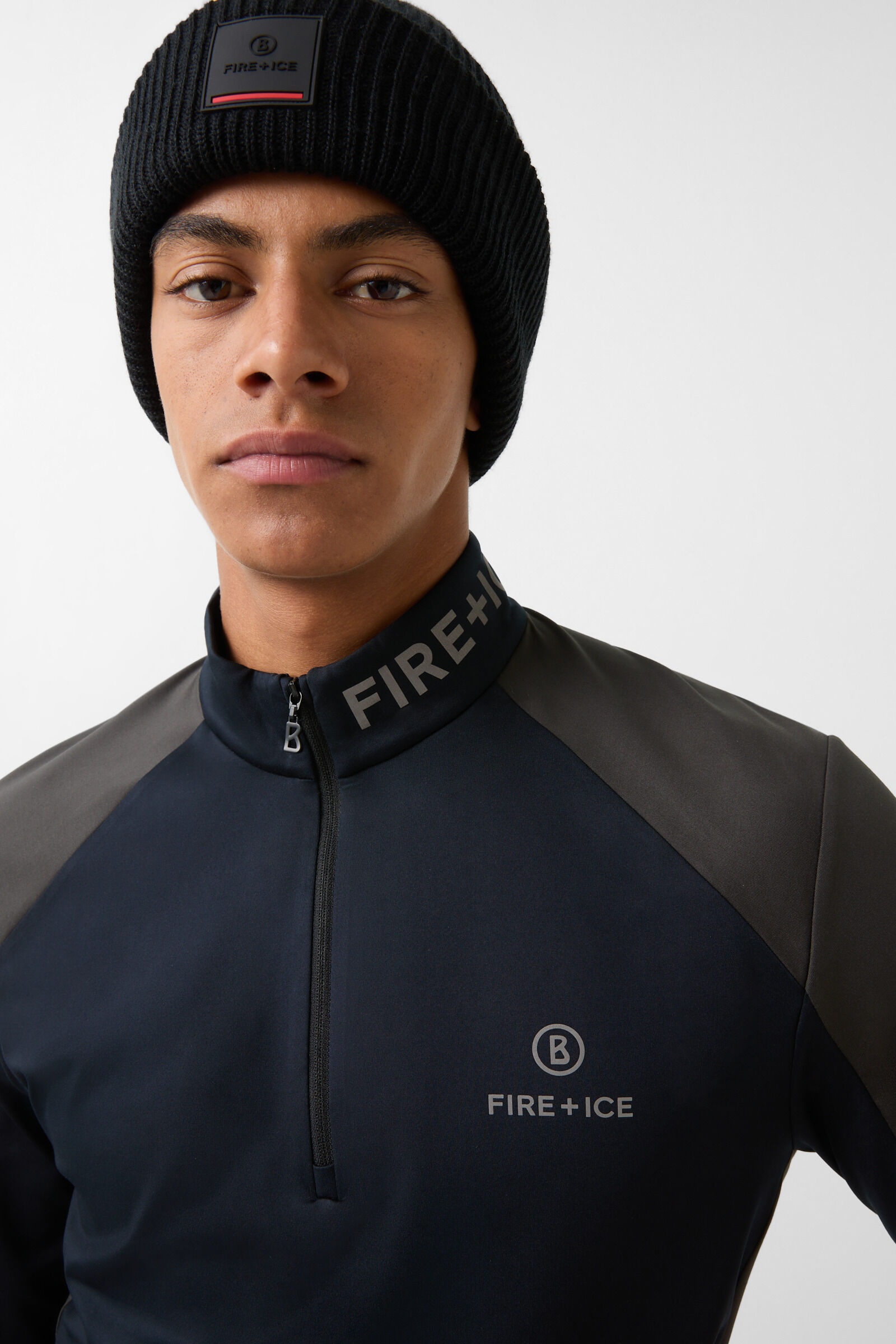 Berkan first layer in Navy blue/Khaki/Orange - 4