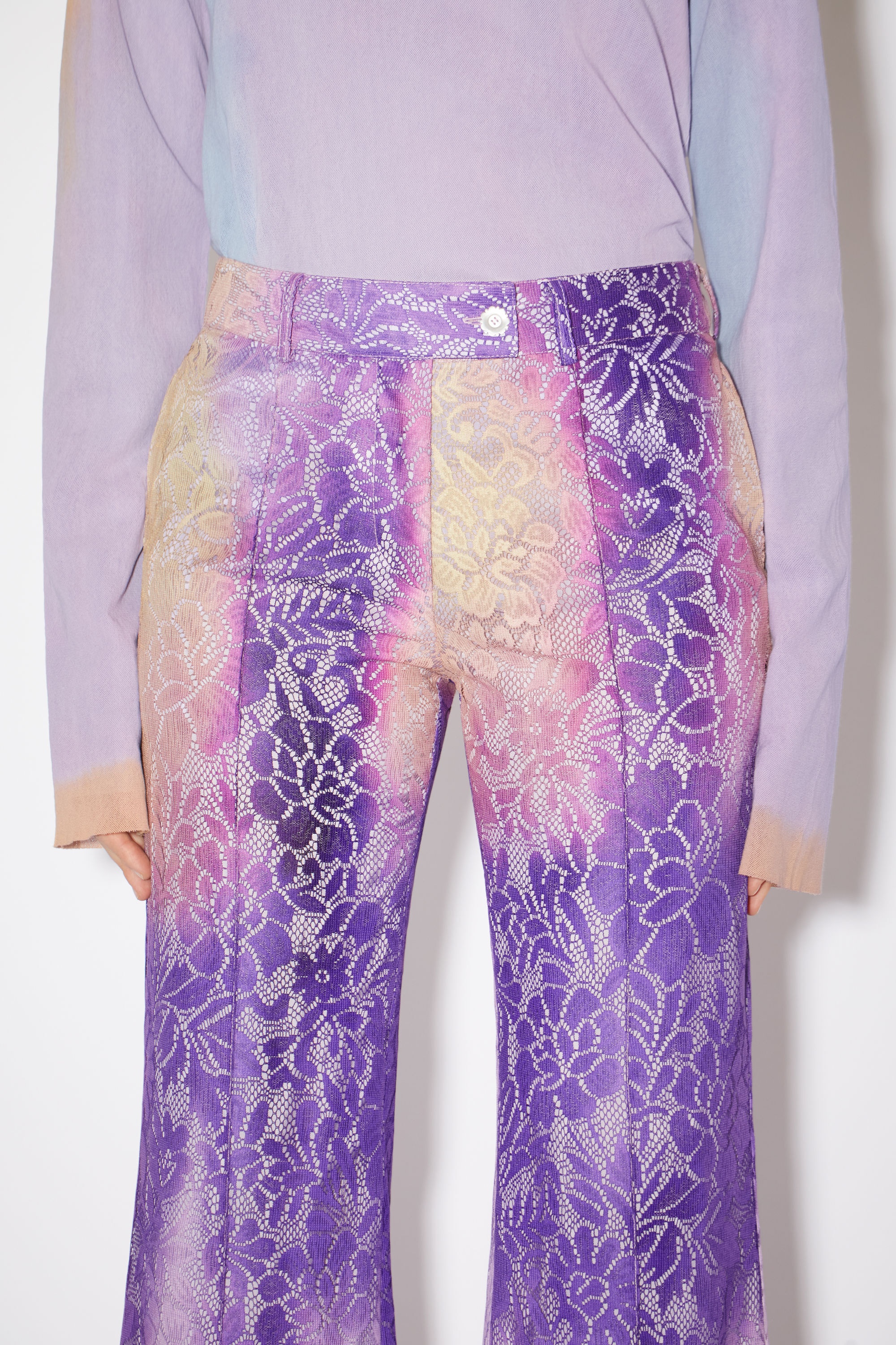 Tailored trousers - Purple - 5