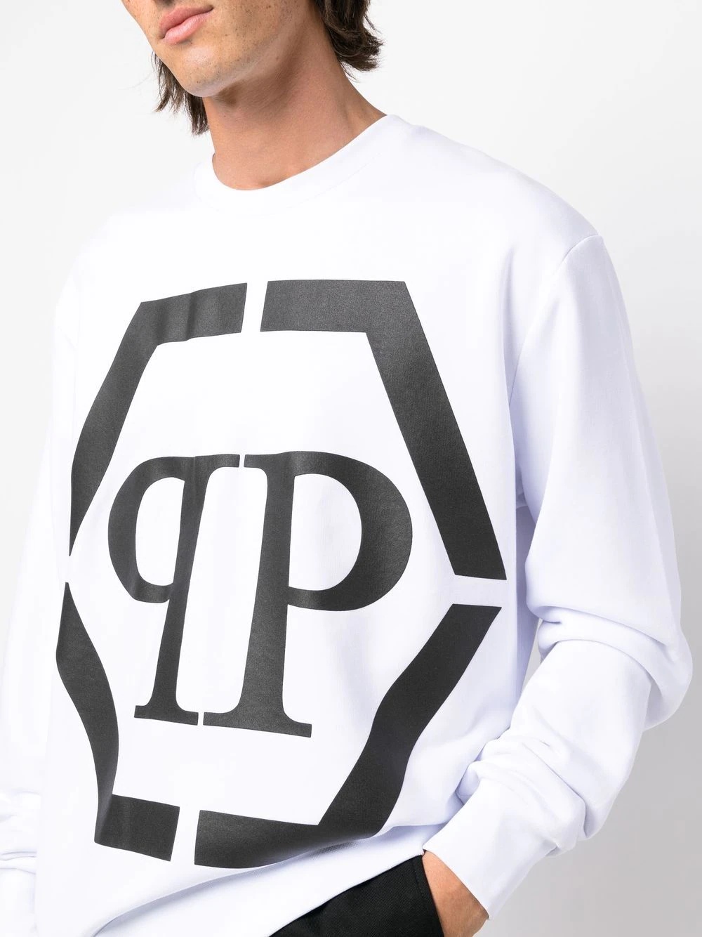 logo-print long-sleeve sweatshirt - 5