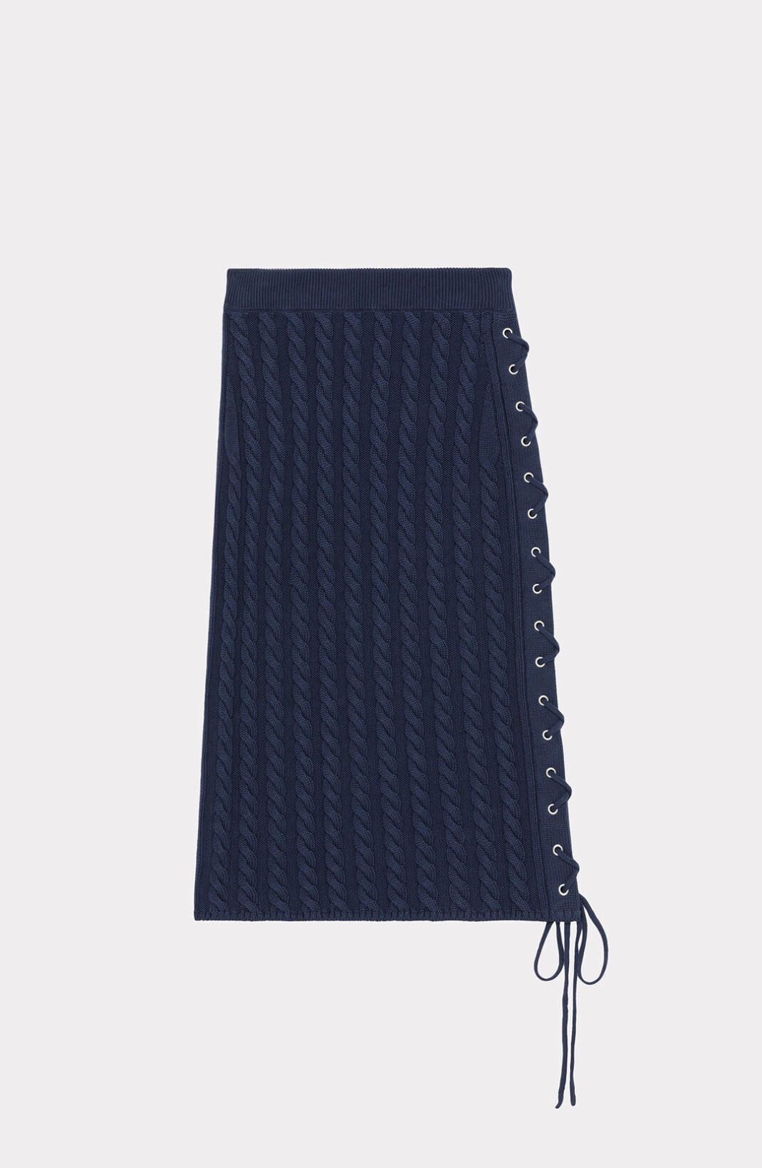 Lace-up midi skirt - 1