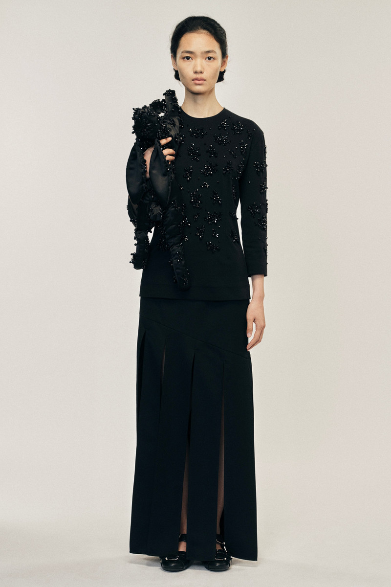 Bias Cut Multi Slit Skirt 1