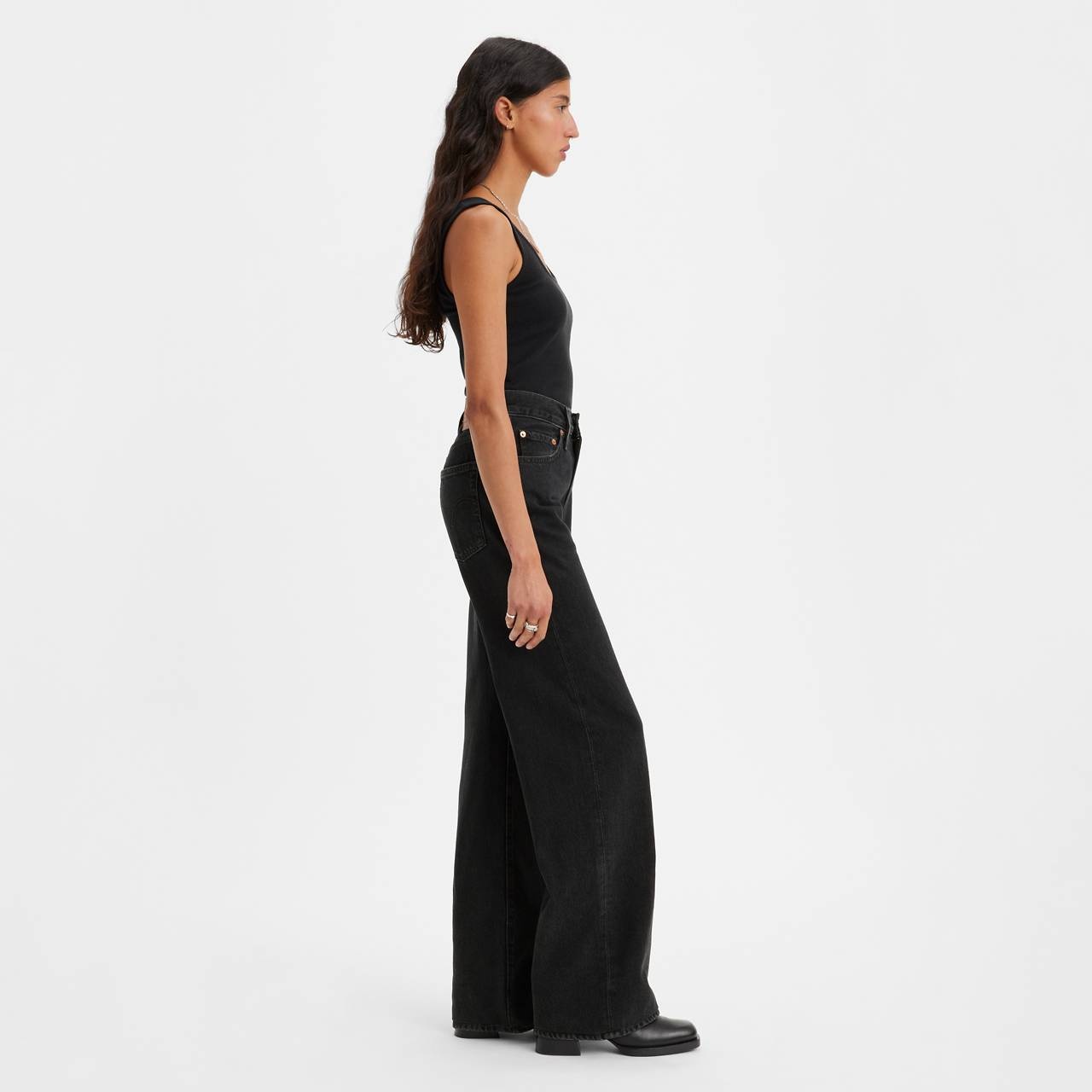 RIBCAGE WIDE LEG WOMEN'S JEANS - 6
