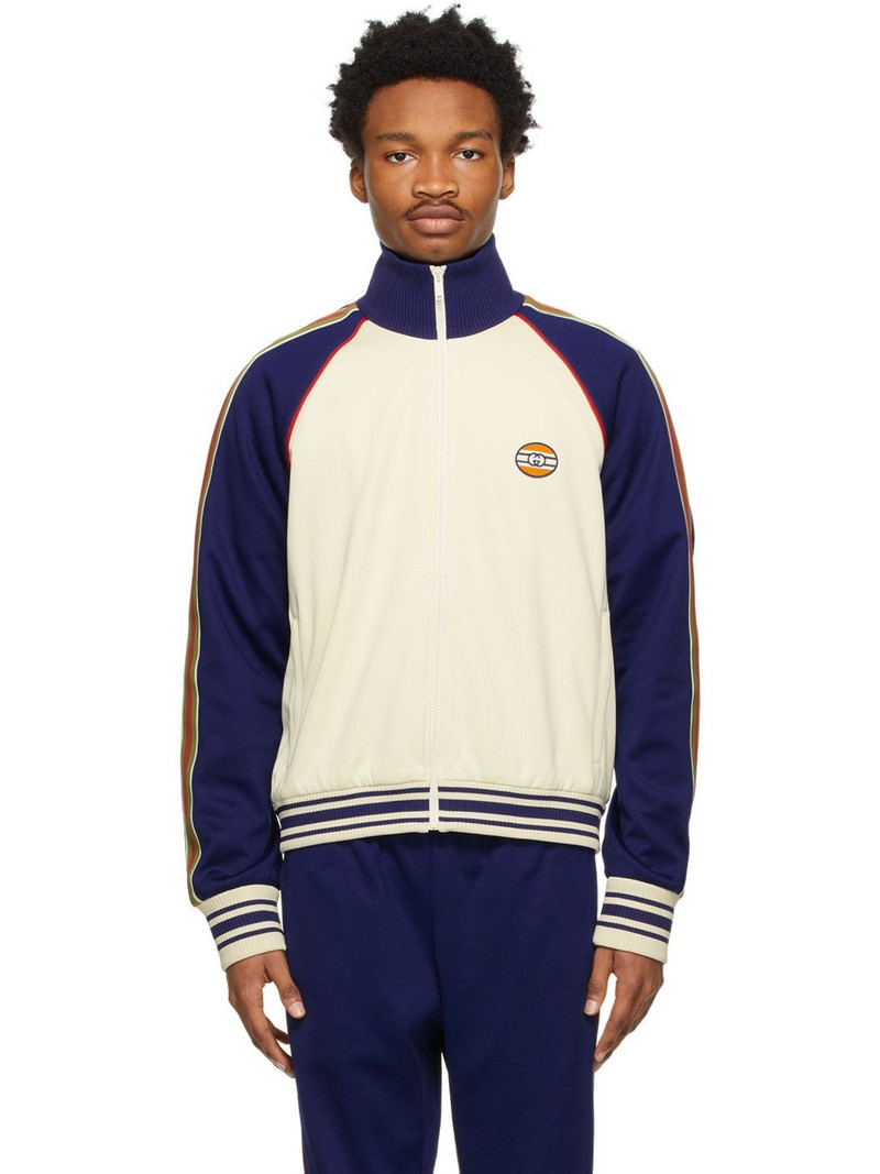 Off-White & Blue Interlocking G Patch Jacket 1