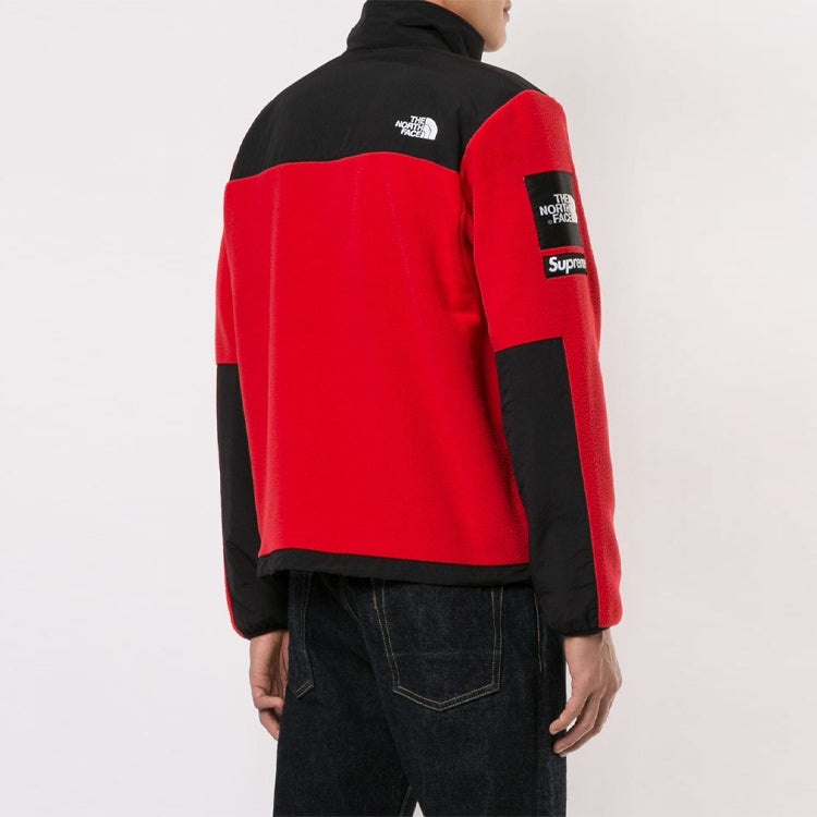 Supreme SS19 x The North Face Arc Logo Denali Fleece Jacket Red SUP-SS19-547 - 4