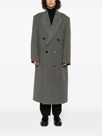 AMI Paris double-breasted long coat outlook