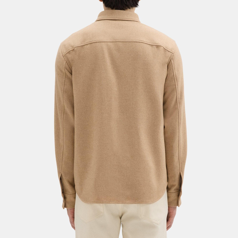 Theory Shirt Jacket in Recycled Wool-Blend Flannel outlook