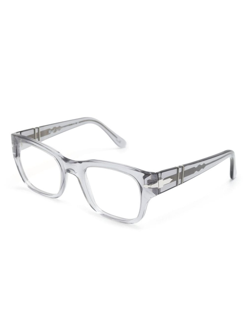 Persol transparent square-frame glasses outlook