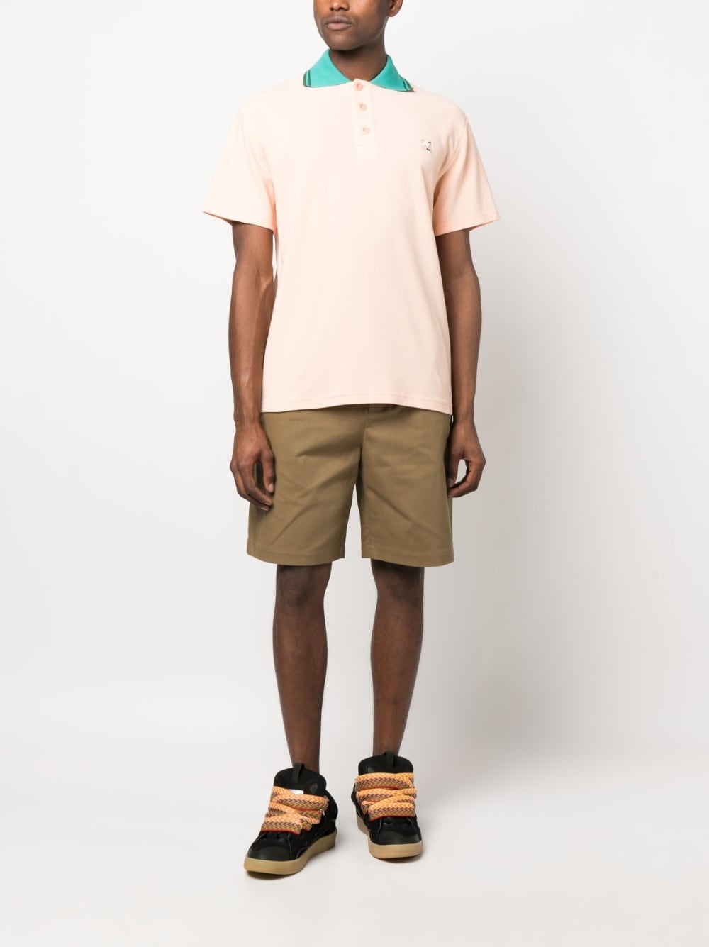 logo-appliqué piqué polo shirt - 2
