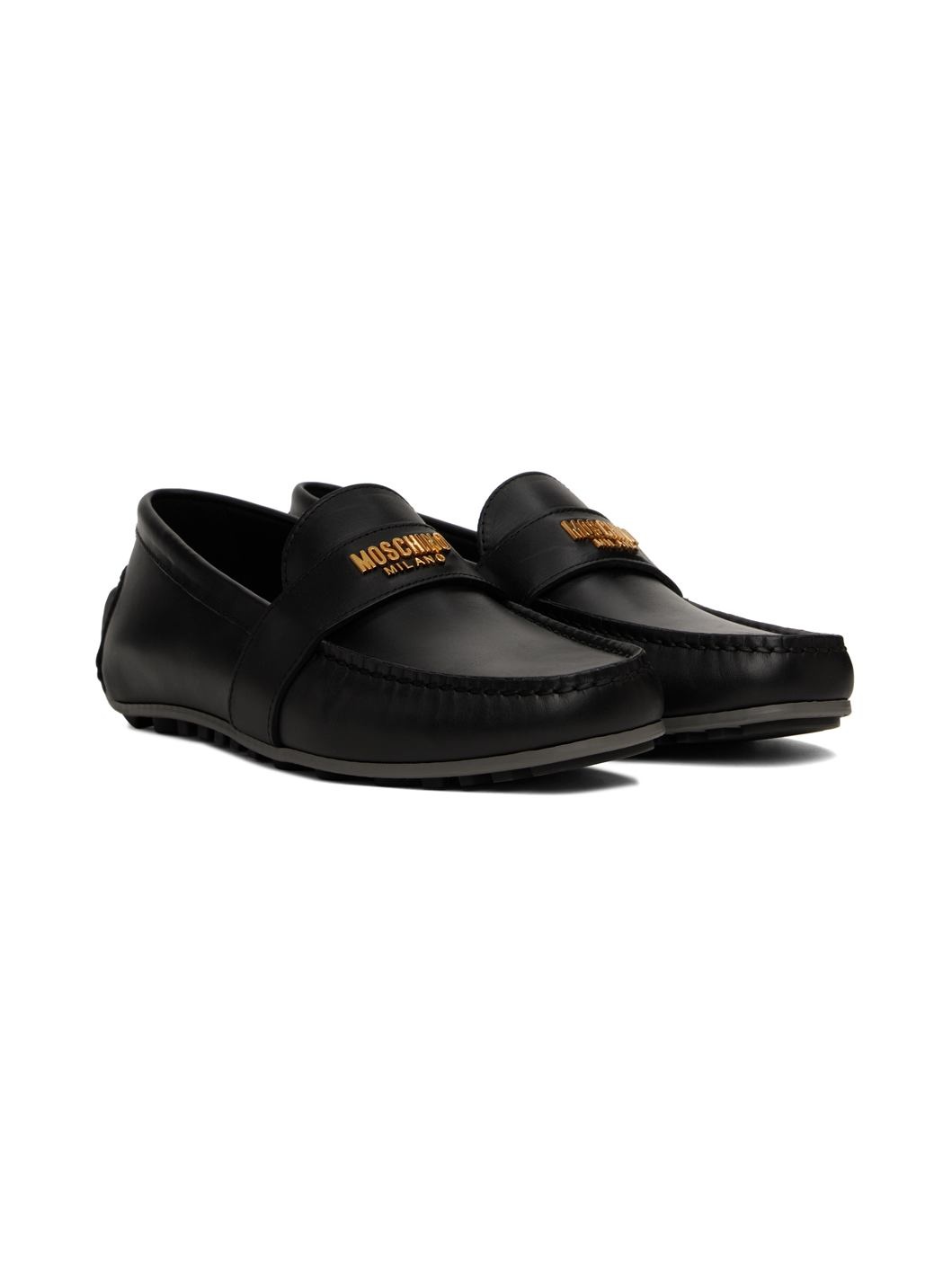 Black Driver Loafers - 4