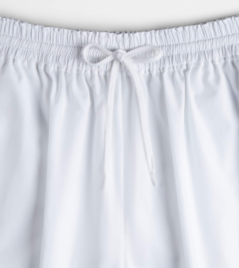 BERMUDA SHORTS IN POPLIN - WHITE 8