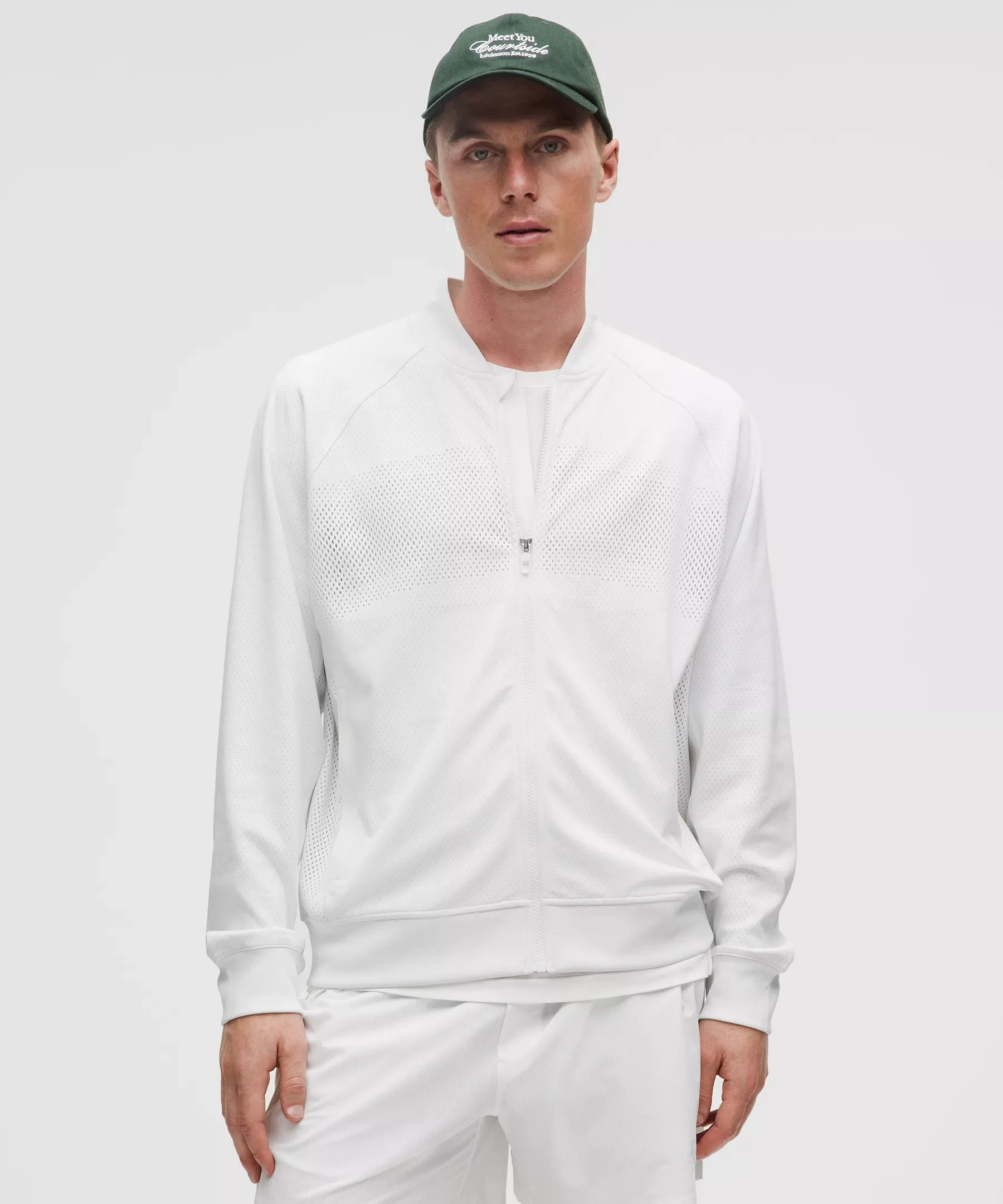 Men's Engineered Knit Mesh Tennis Jacket - 1