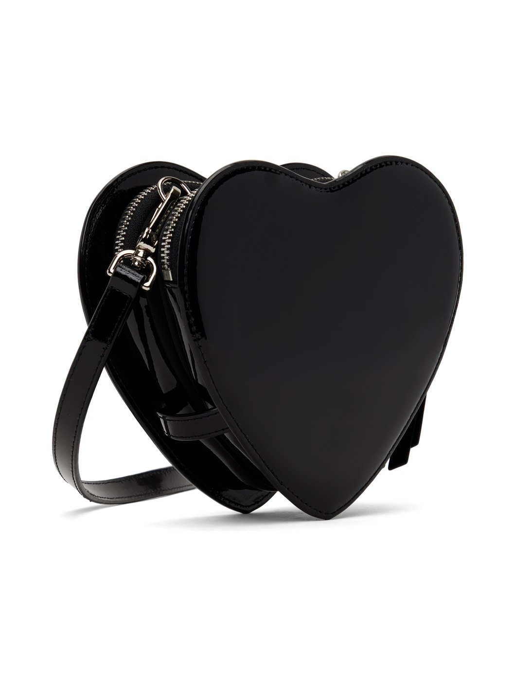 Black Louise Heart Crossbody Bag - 3