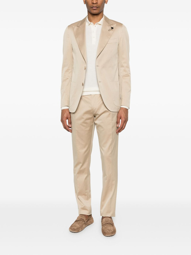 LARDINI single-breasted cotton suit outlook