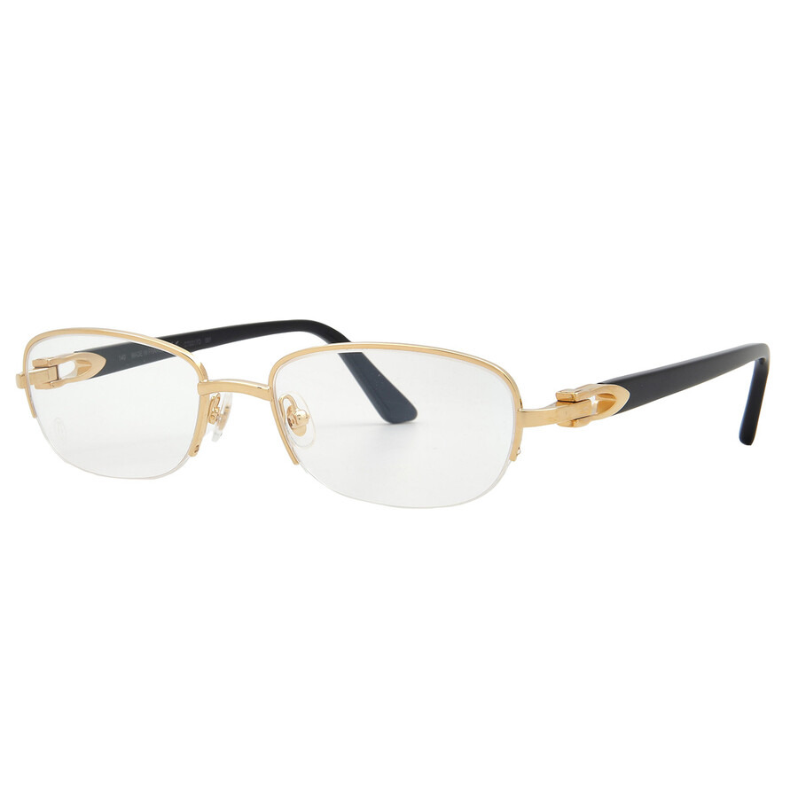 Cartier Demo Oval Ladies Eyeglasses CT0317O 001 52 - 2