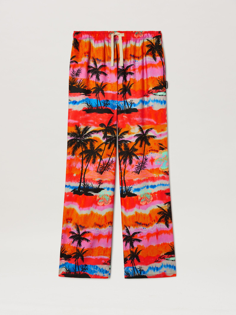 Psychedelic Palms Loose Pants - 1