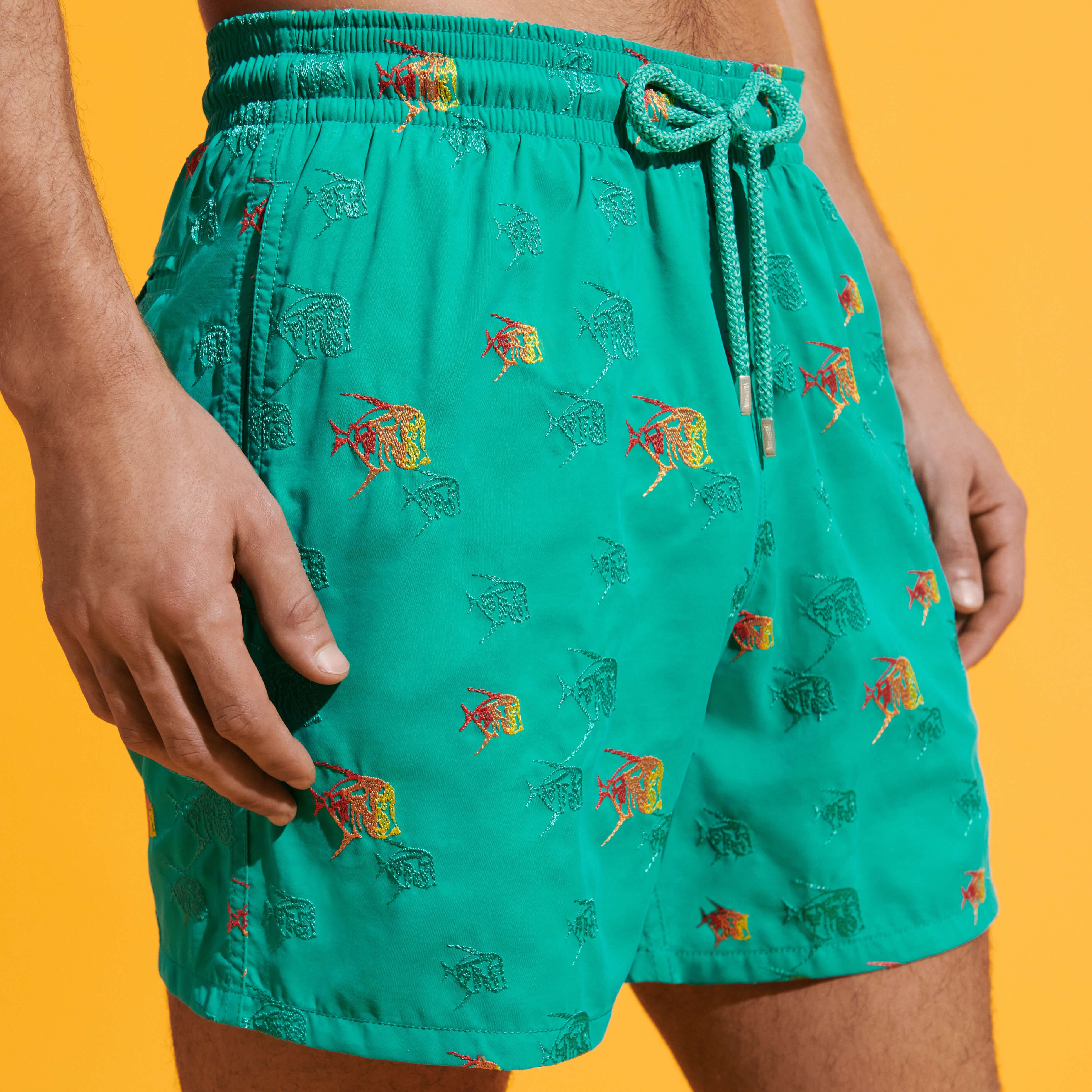 Men Swim Trunks Embroidered Piranhas - Limited Edition - 5