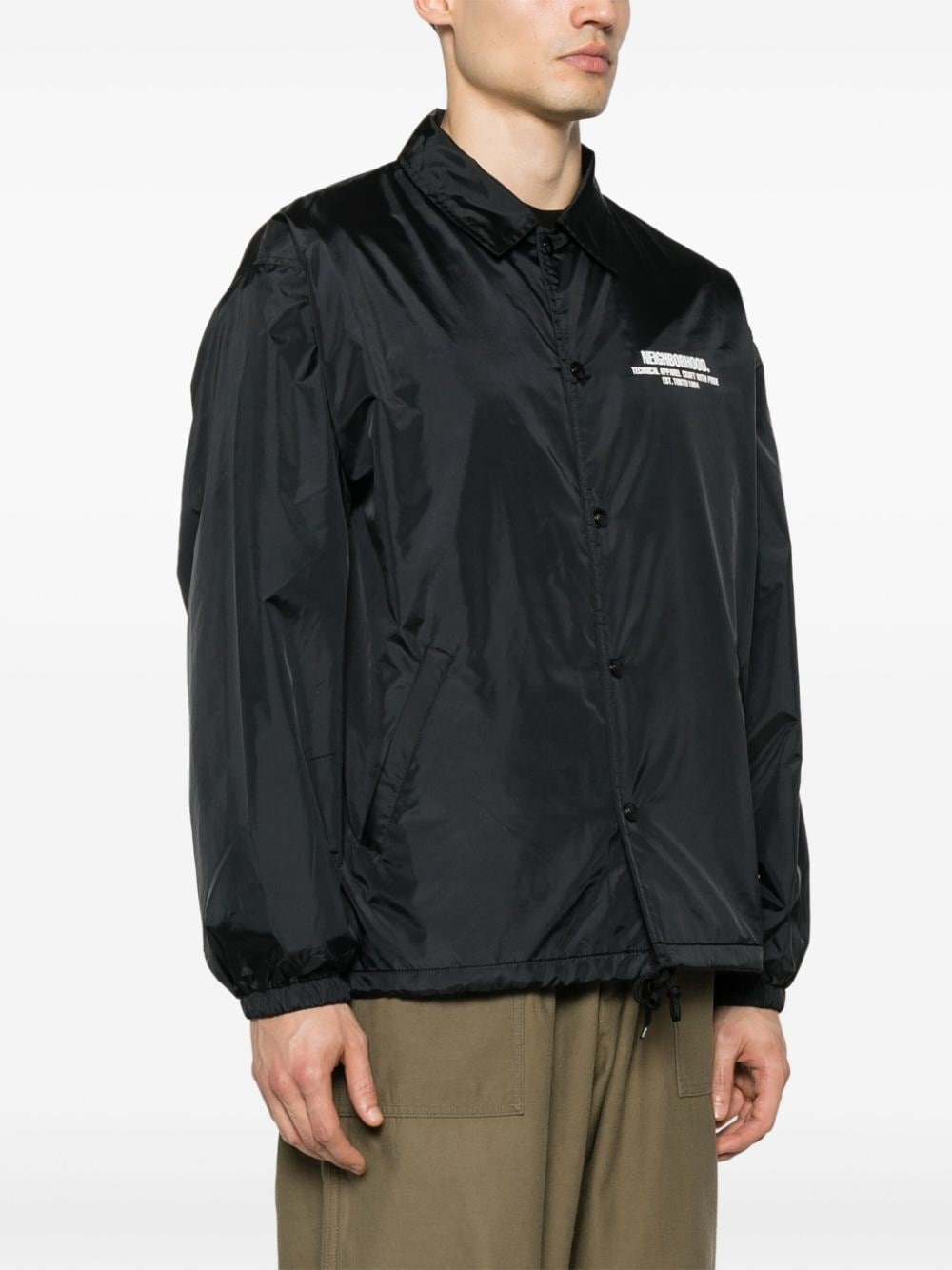 logo-print windbreaker jacket - 4