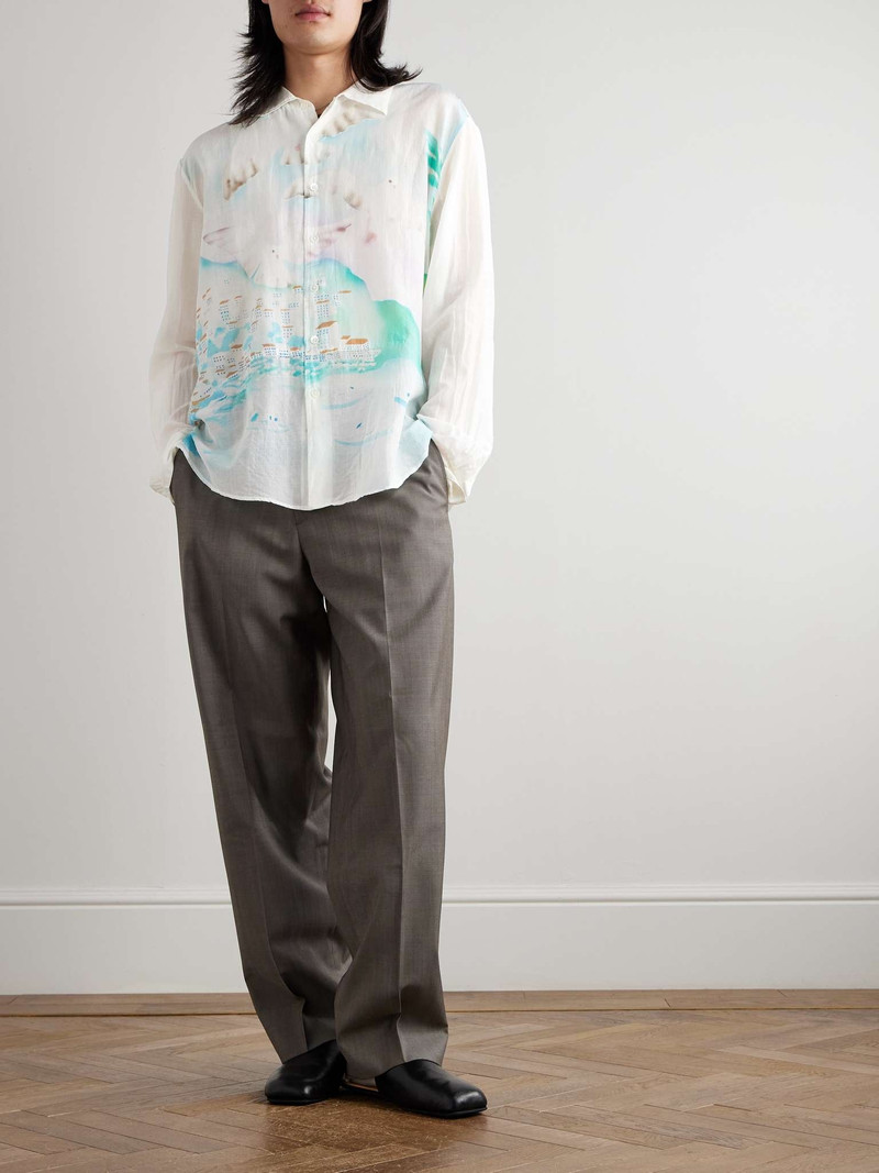 Our Legacy Adorn Printed Cotton and Silk-Blend Shirt outlook