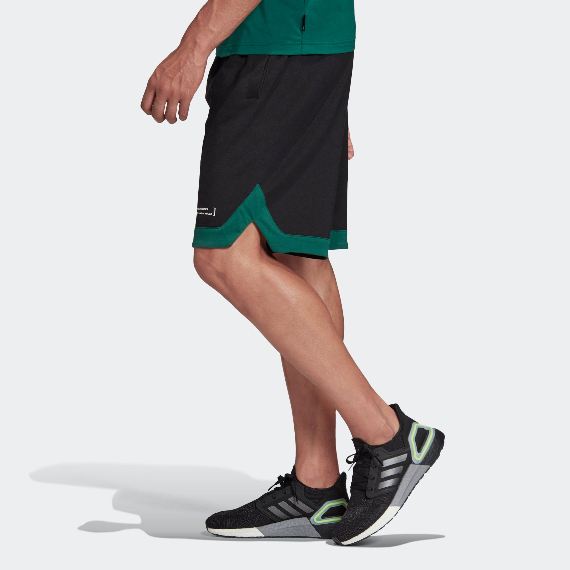 adidas M Pack Short Running Sports Logo Printing Training Breathable Shorts Black FP9375 - 4