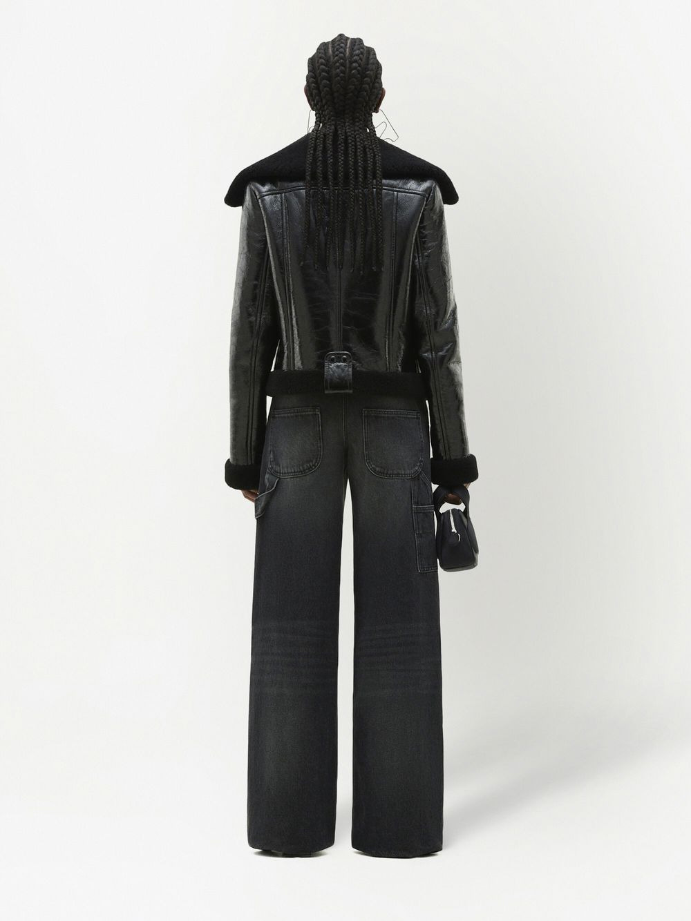 shearling pilot jacket - 4