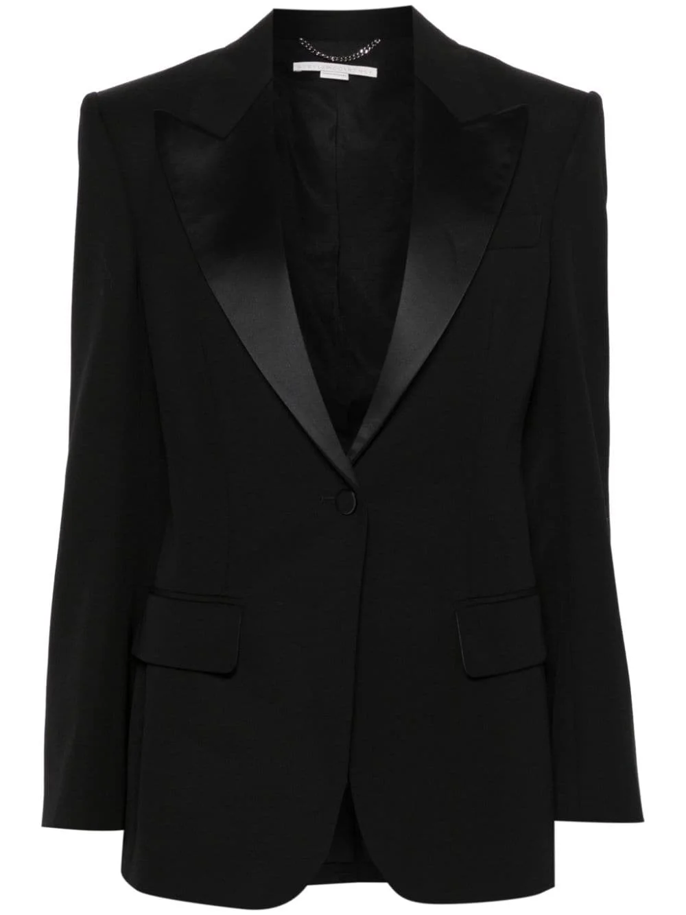 wool single-breasted blazer - 1