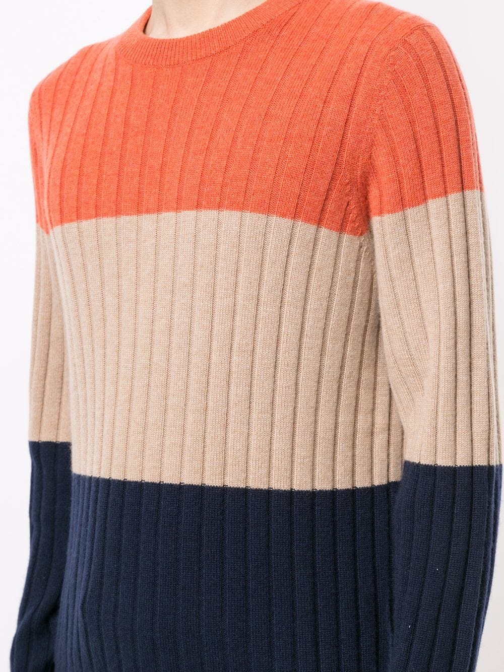 colour-block cashmere jumper - 5