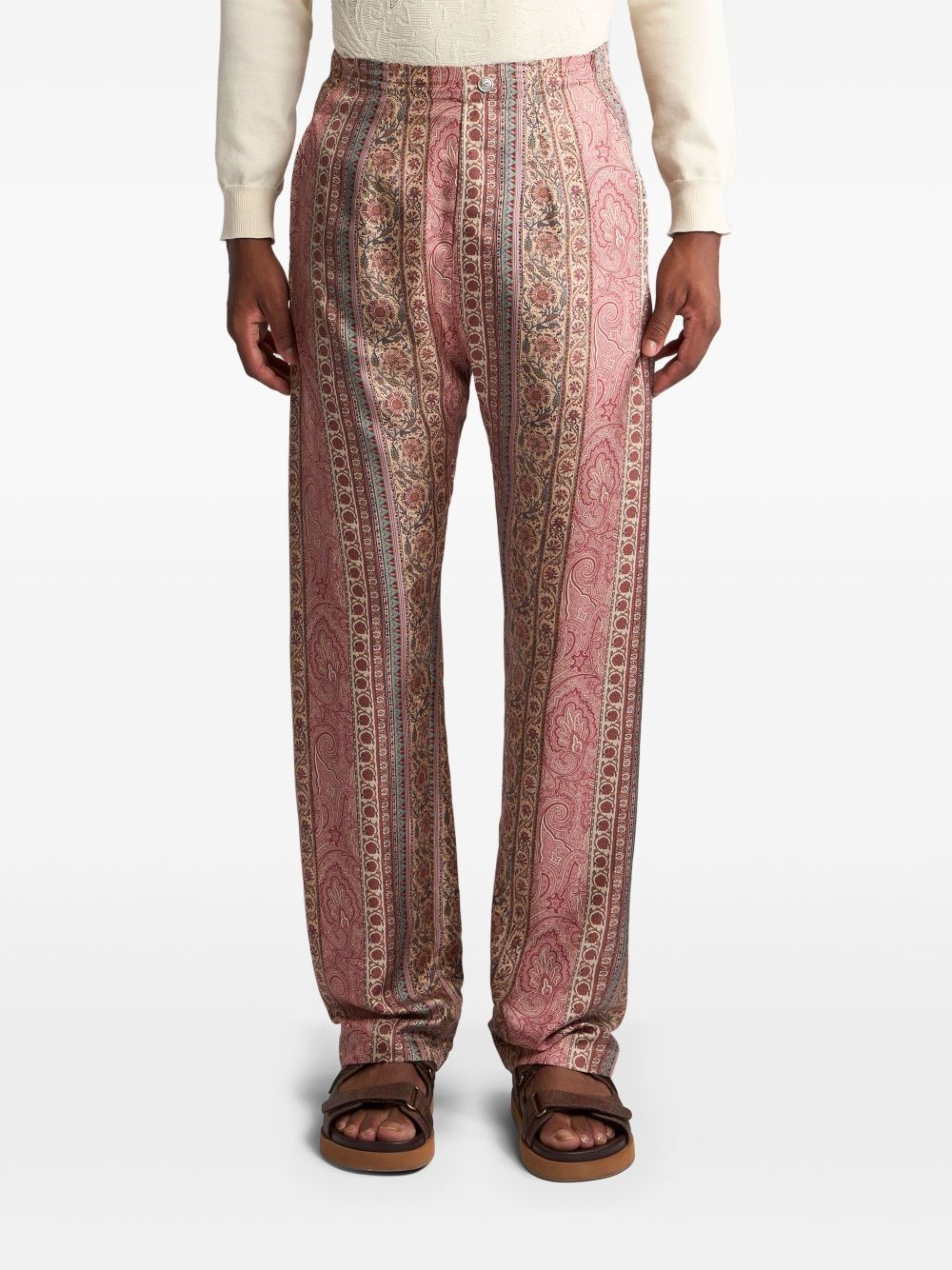 paisley-print trousers - 3