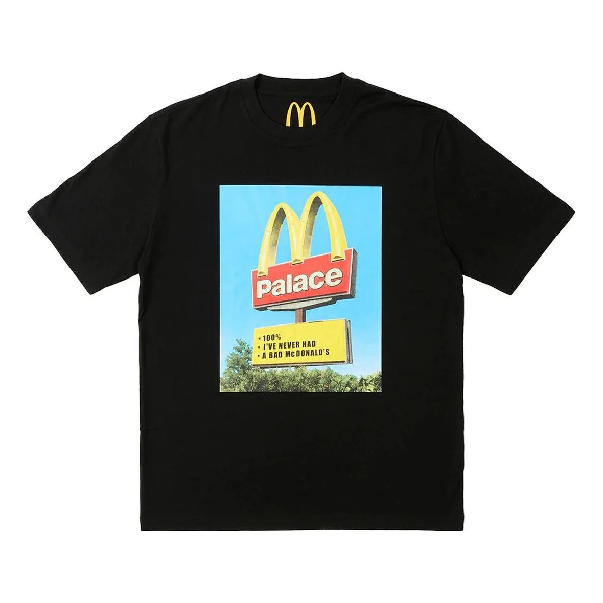 Palace x McDonald's Sign T-shirt 'Black' P25TS340 - 1