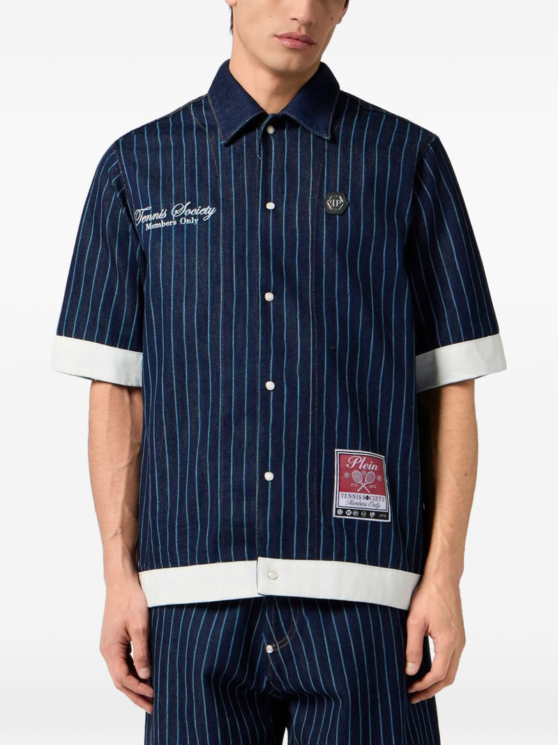 pinstripe short-sleeve shirt 3