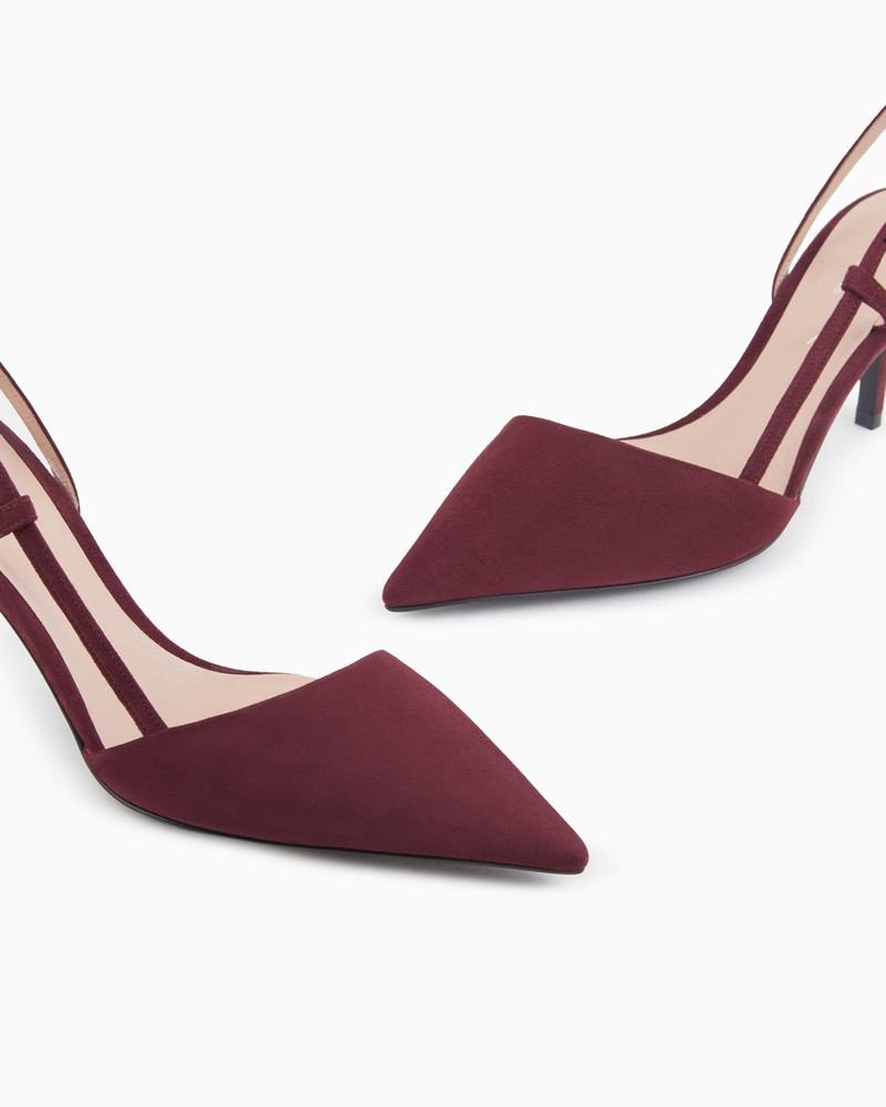 GIORGIO ARMANI Suede slingbacks outlook