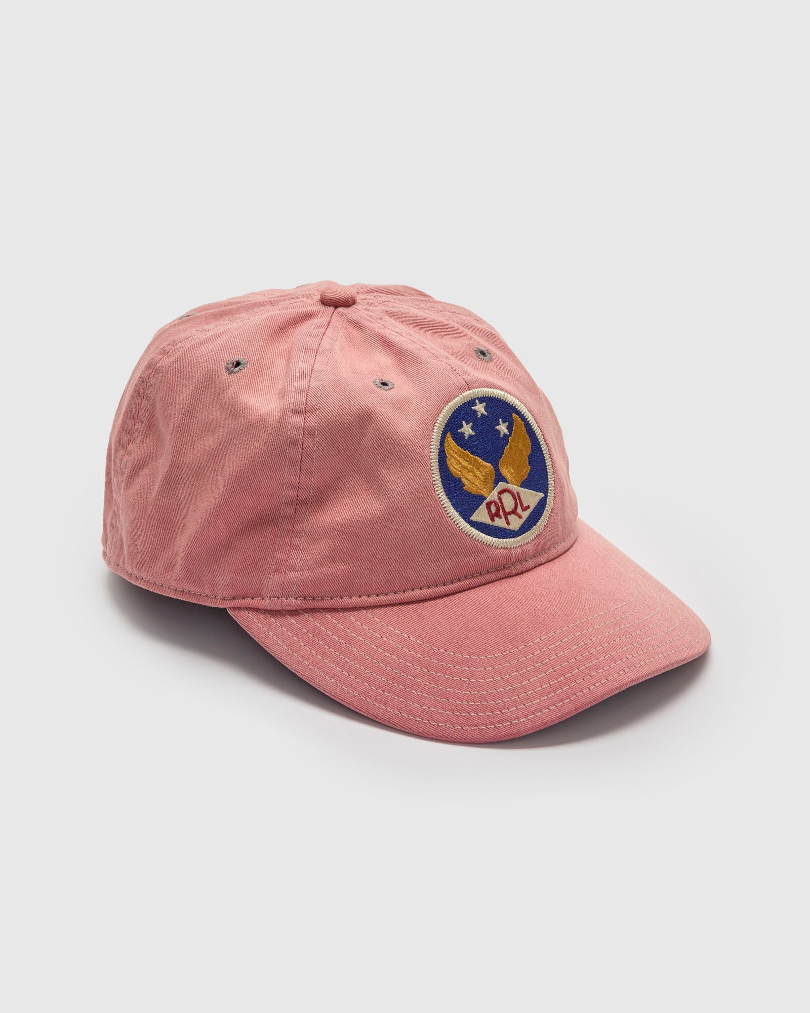Twill Baseball Cap in Faded Red - 1