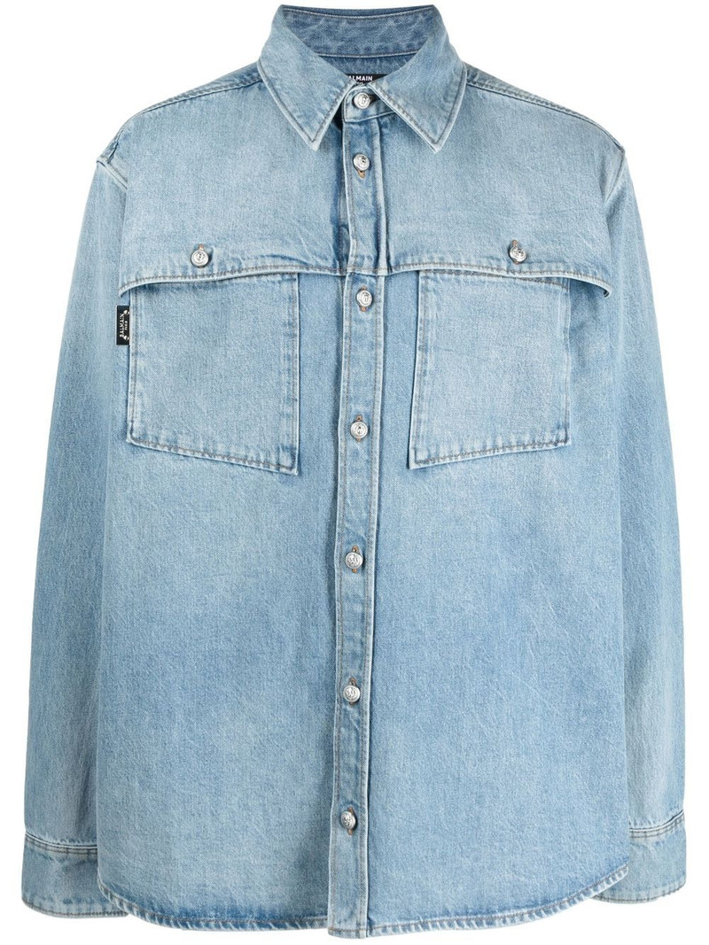faded denim shirt-jacket 1