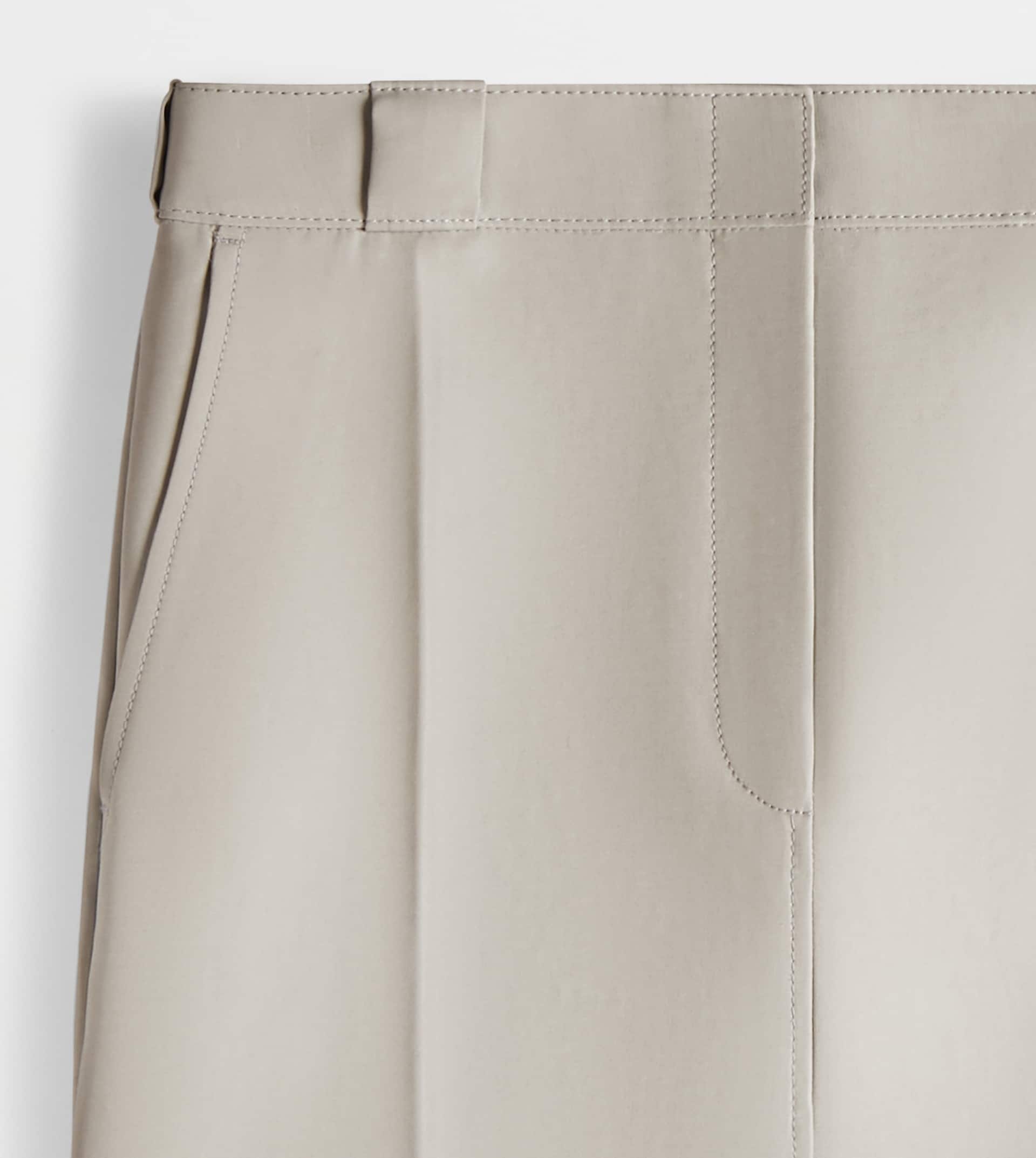 SKIRT IN COTTON - GREY - 8