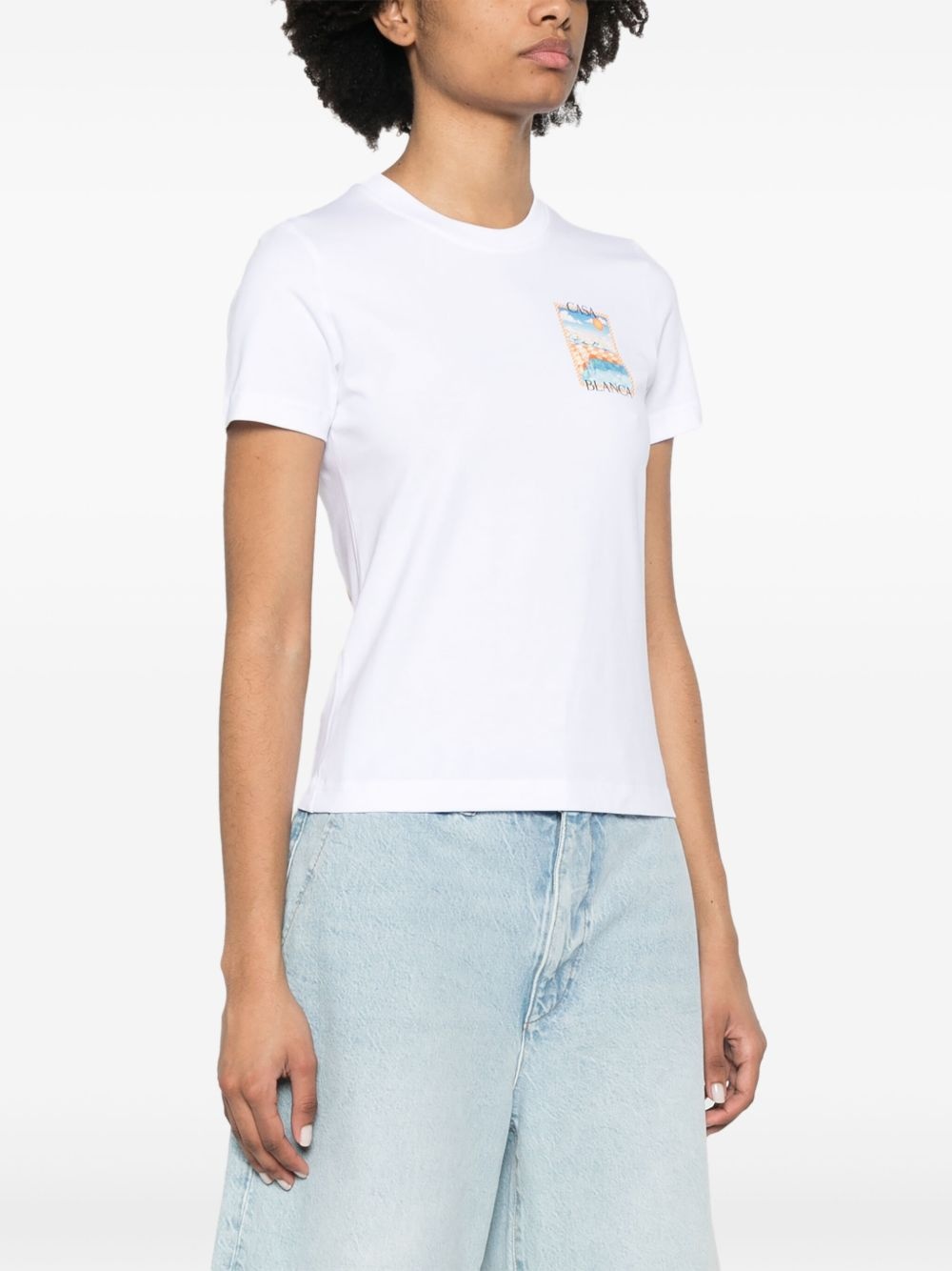 Surreal Pool-print T-shirt - 4
