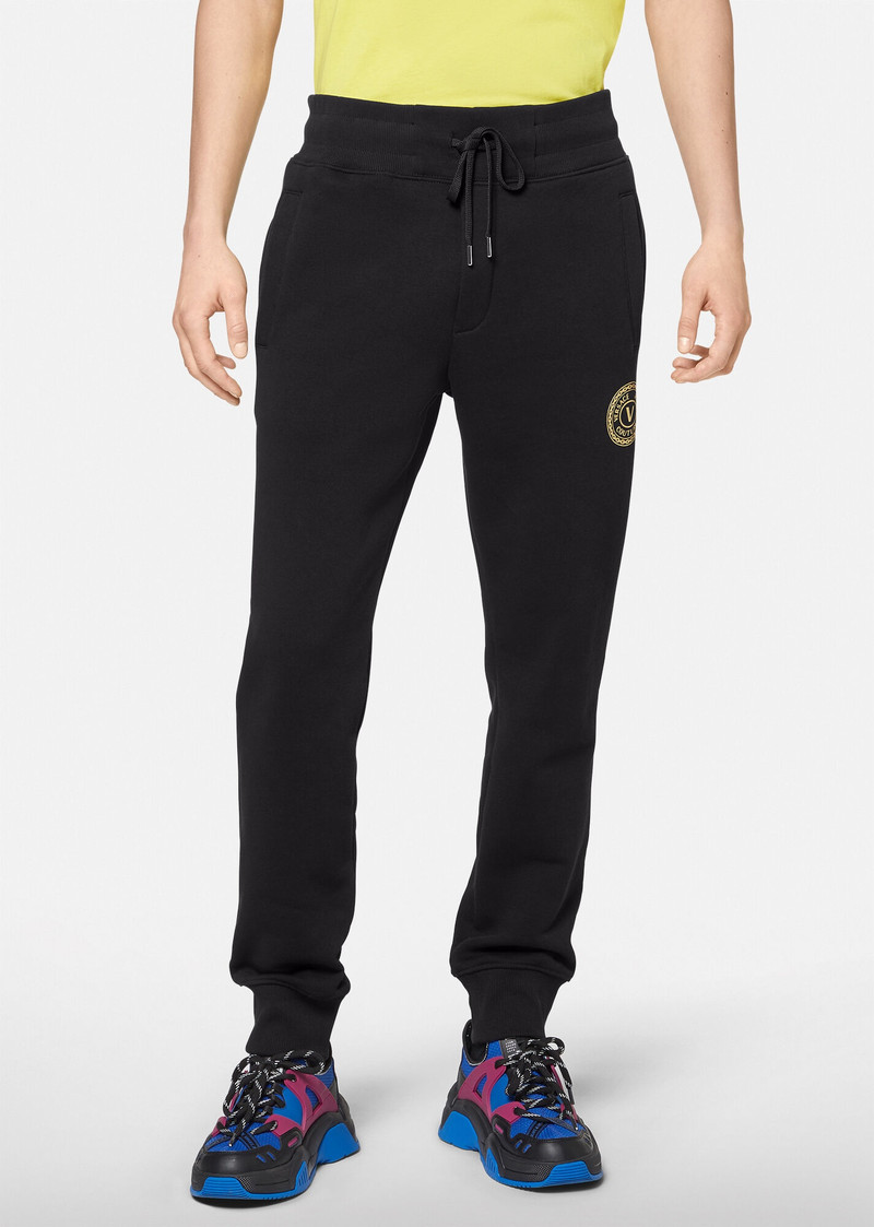 VERSACE JEANS COUTURE V-Emblem Motif Sweatpants outlook