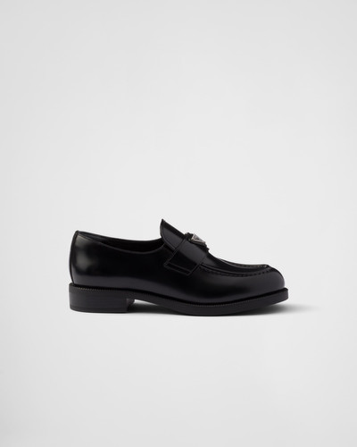 Prada Brushed leather loafers outlook