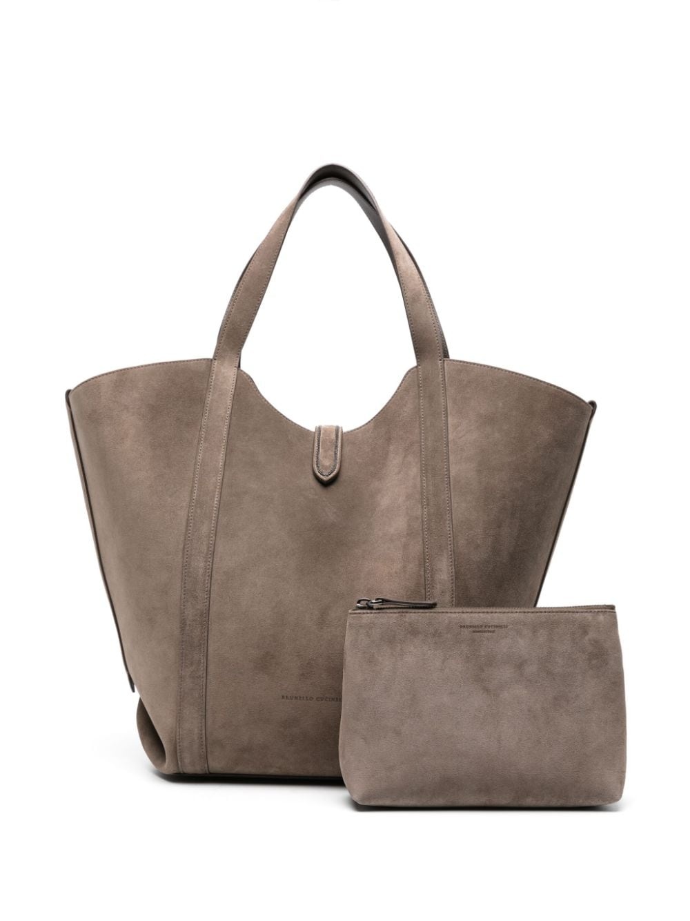 large suede tote bag - 6