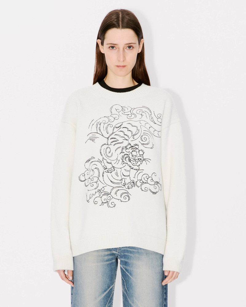 'KENZO Star Tiger' genderless embroidered wool jumper 3