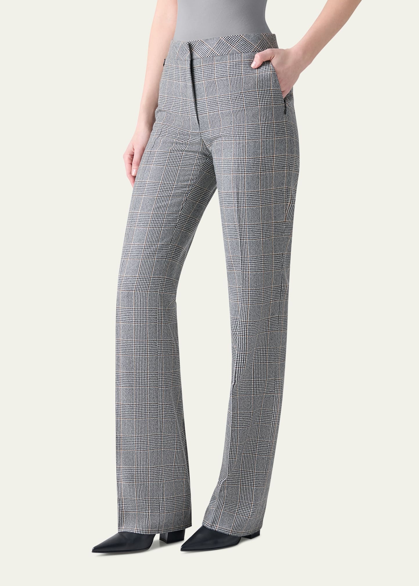 Carl Prince Of Wales Check Cashmere Pants - 4