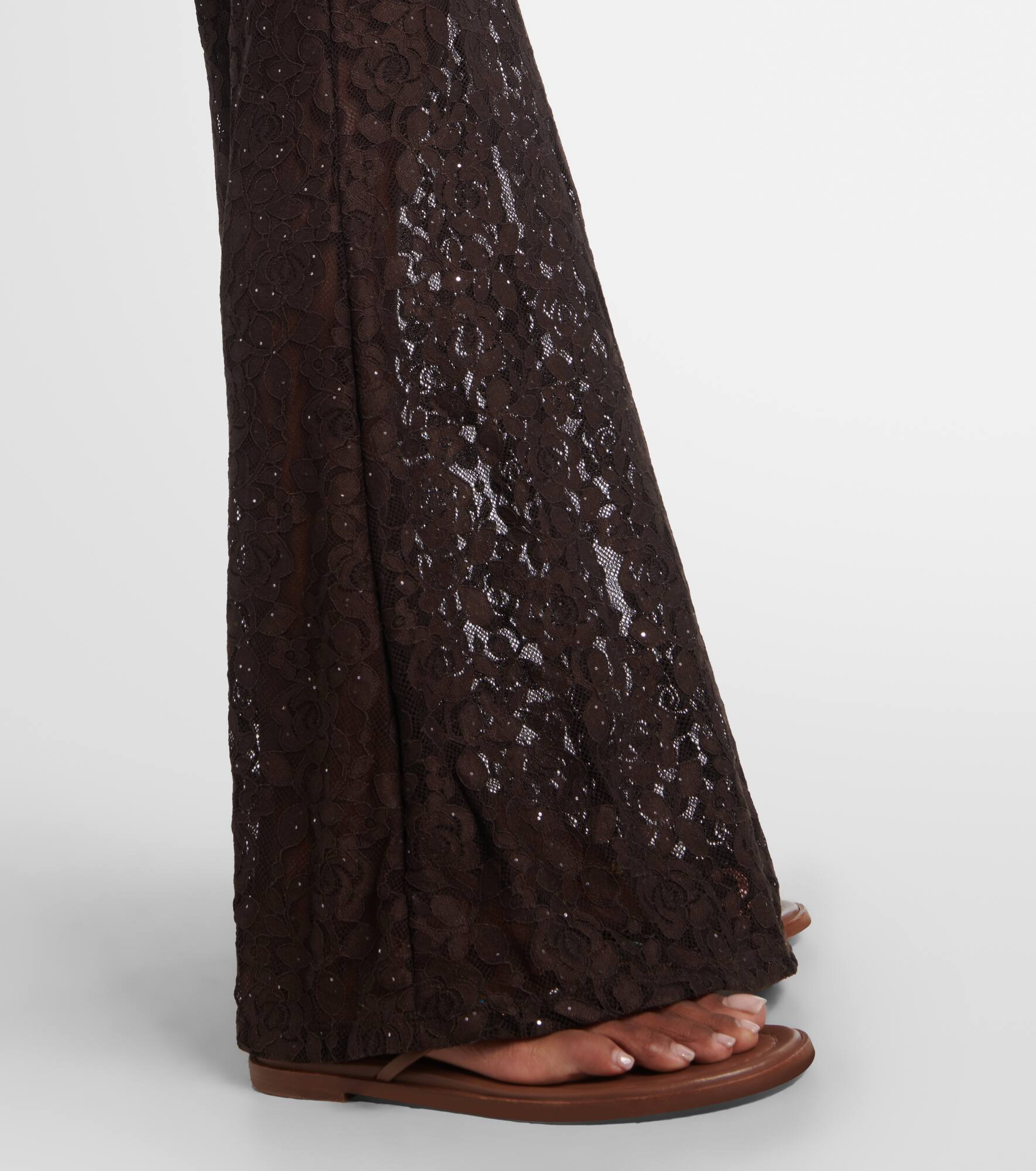 Daisy floral lace maxi skirt - 5
