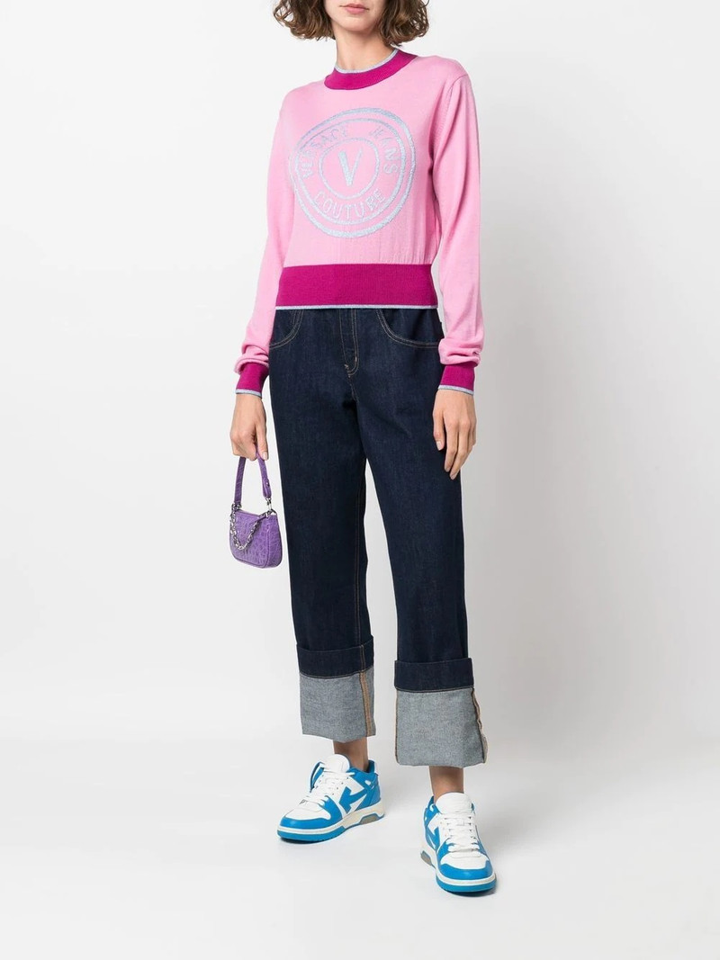 VERSACE JEANS COUTURE logo-print jumper outlook